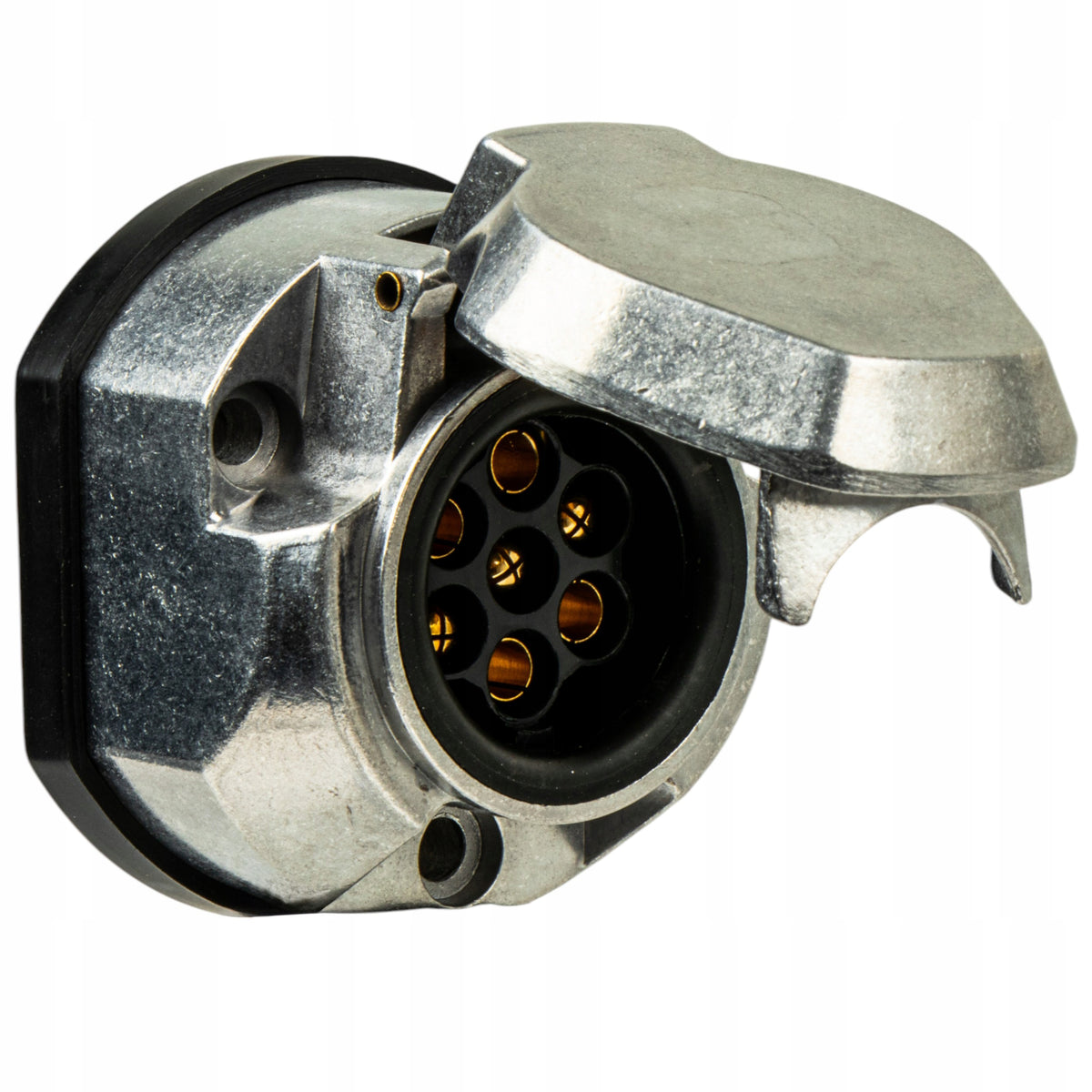 Trailer socket 7 pin + socket plug + bracket and screws SET Manufacturer's catalog number MP814
