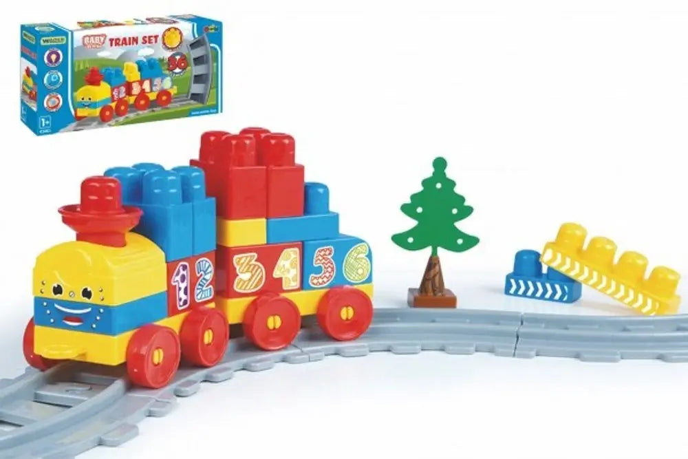 Train Queue 1,45m Baby Blocks EDU WADER 41461 Kid's age 12+ months