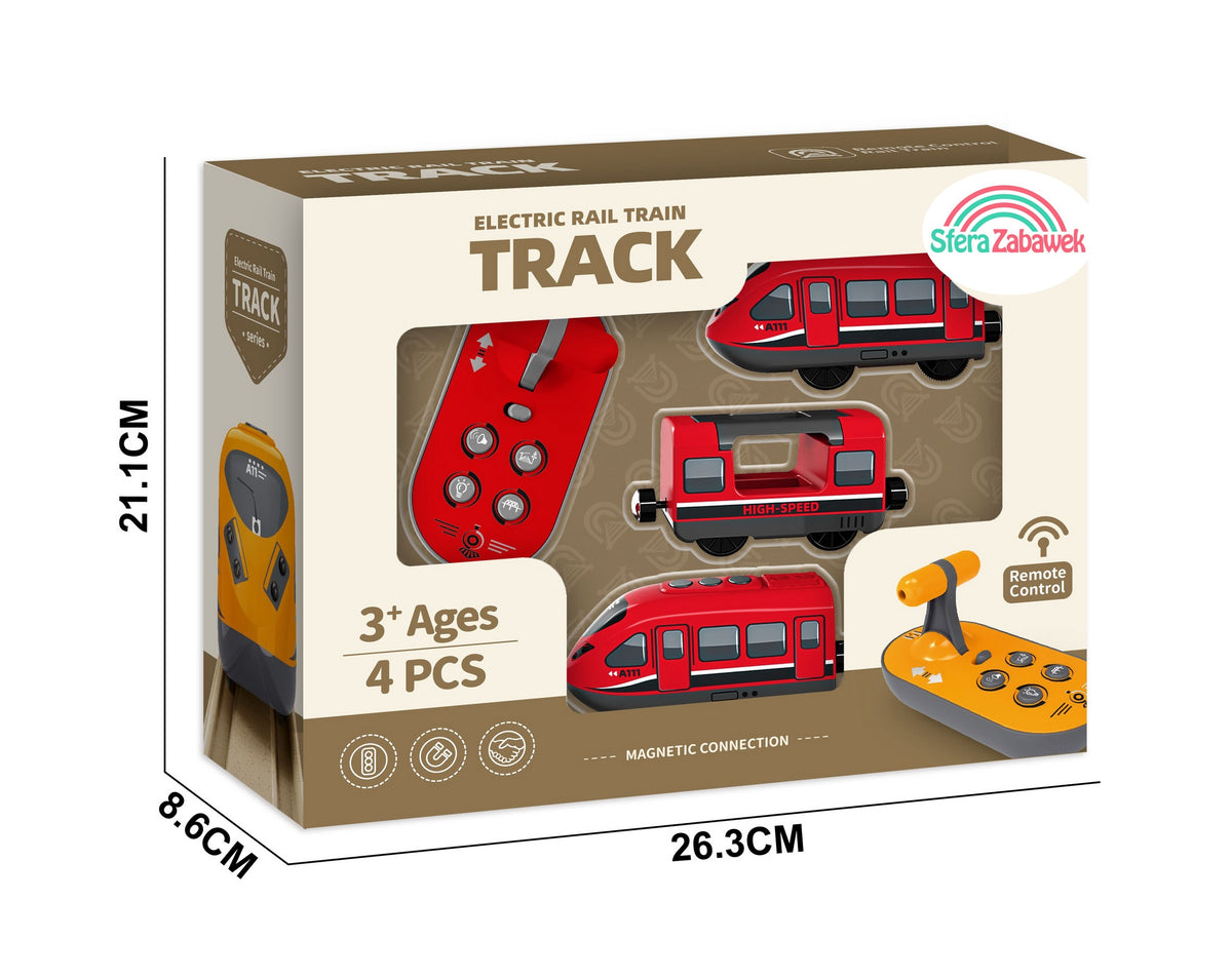 Train Remote Controlled Magnetic Batteries Queue For Wooden Tracks Brand Sferazabawek