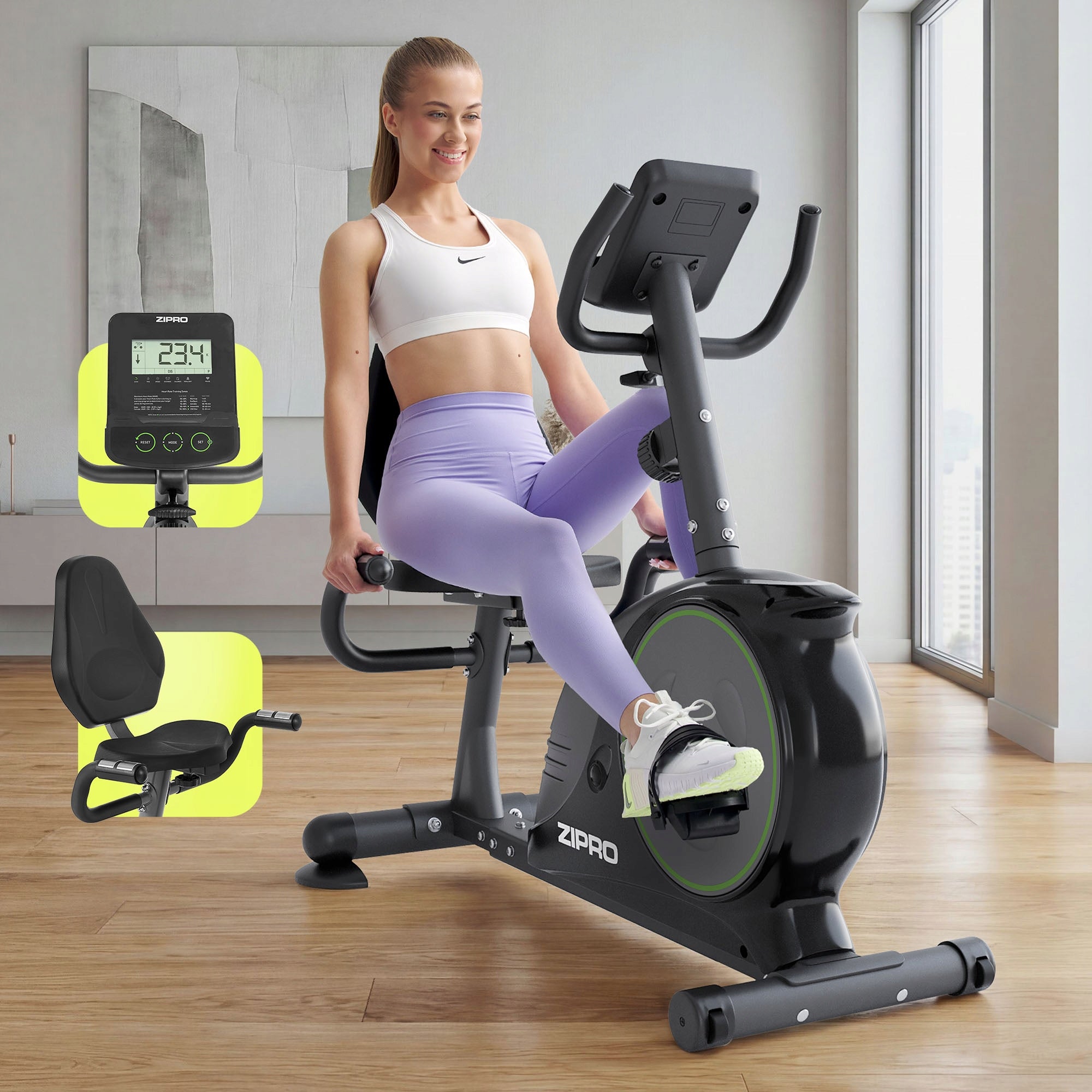 Training Bike Horizontal Magnetic Stationary Bike EASY - ZIPRO Manufacturer code 1592575