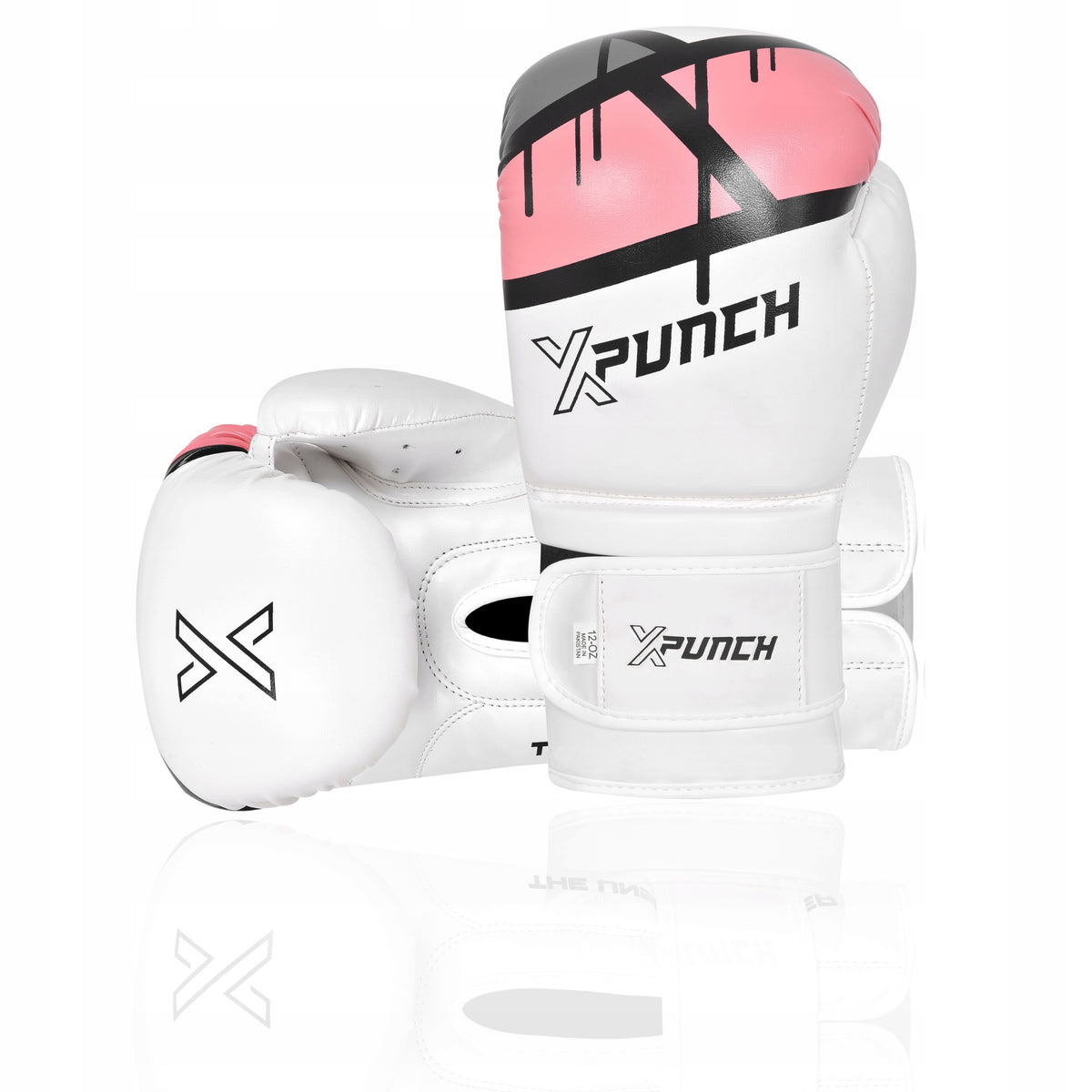 Training Boxing Gloves for Children XPUNCH ROSEBLADE White-Pink 6oz