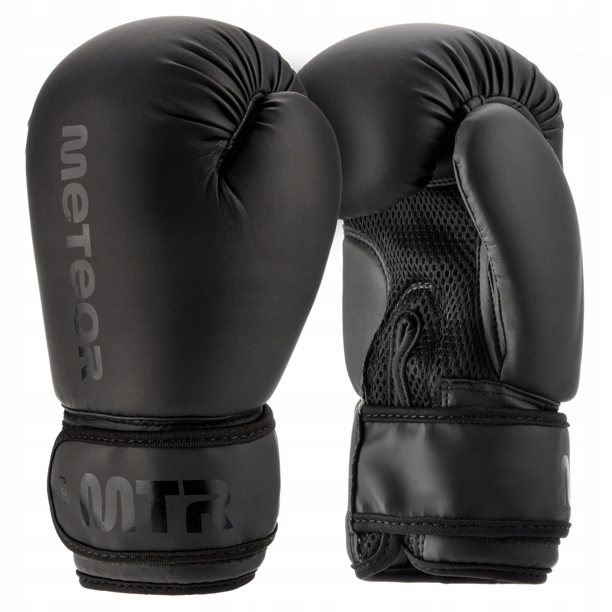 Training Gloves Sparring Black Boxing Meteor 12 oz