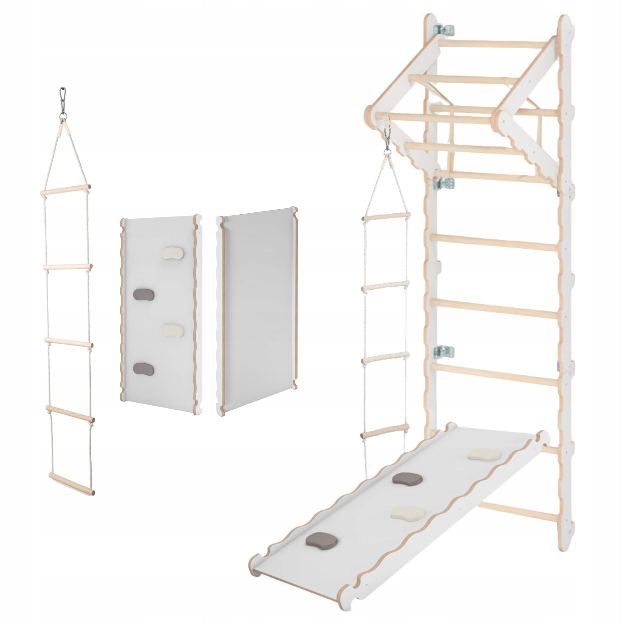 Training Gymnastic Ladder for Kids + Rope Ladder + Slide