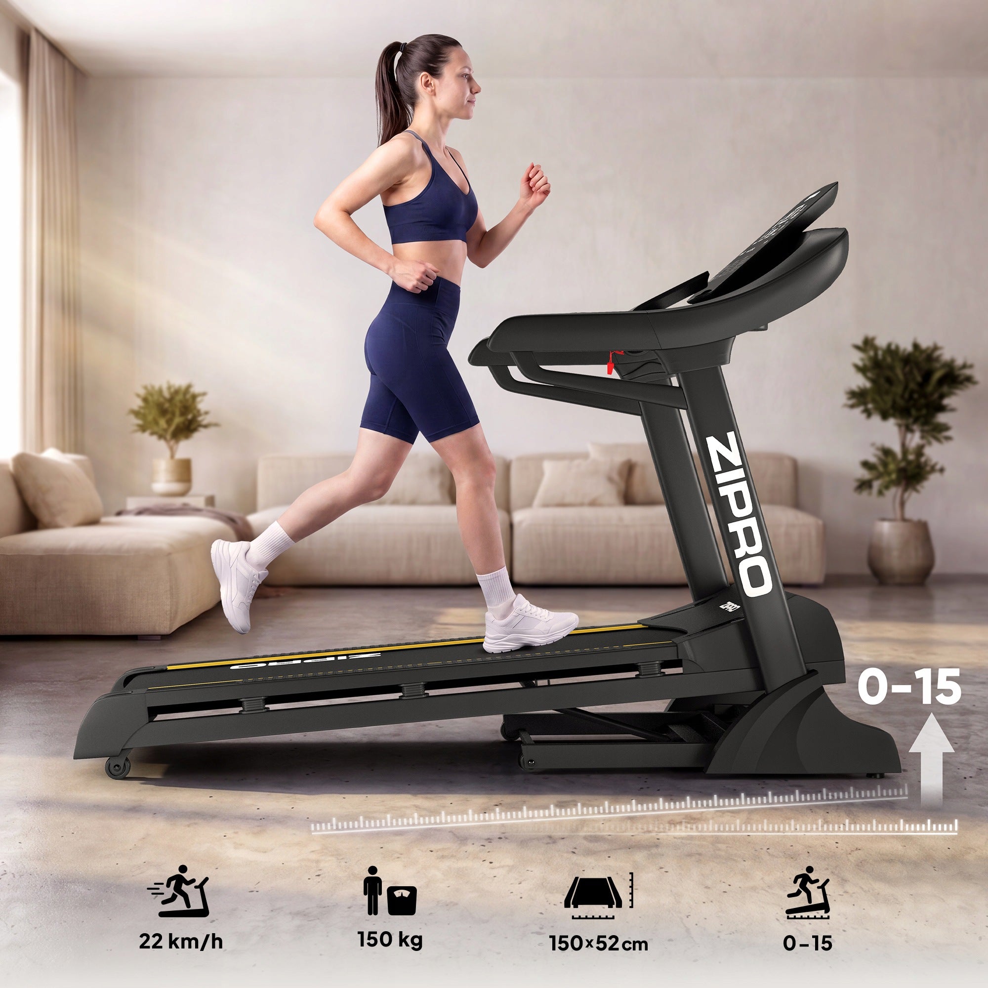 Training Treadmill Electric Slope Angle Adjustment - Dream Zipro Manufacturer code 5944668
