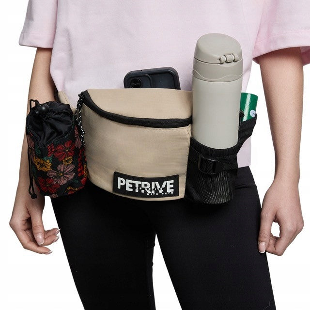 Training sachet for dog owners Kidney with soft lumbar panel