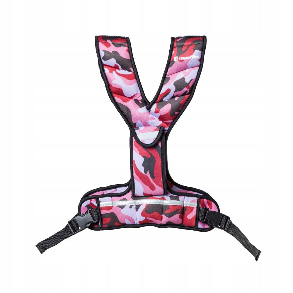 Training vest with load inSPORTline Fitup 3 kg - Colour Pink ka