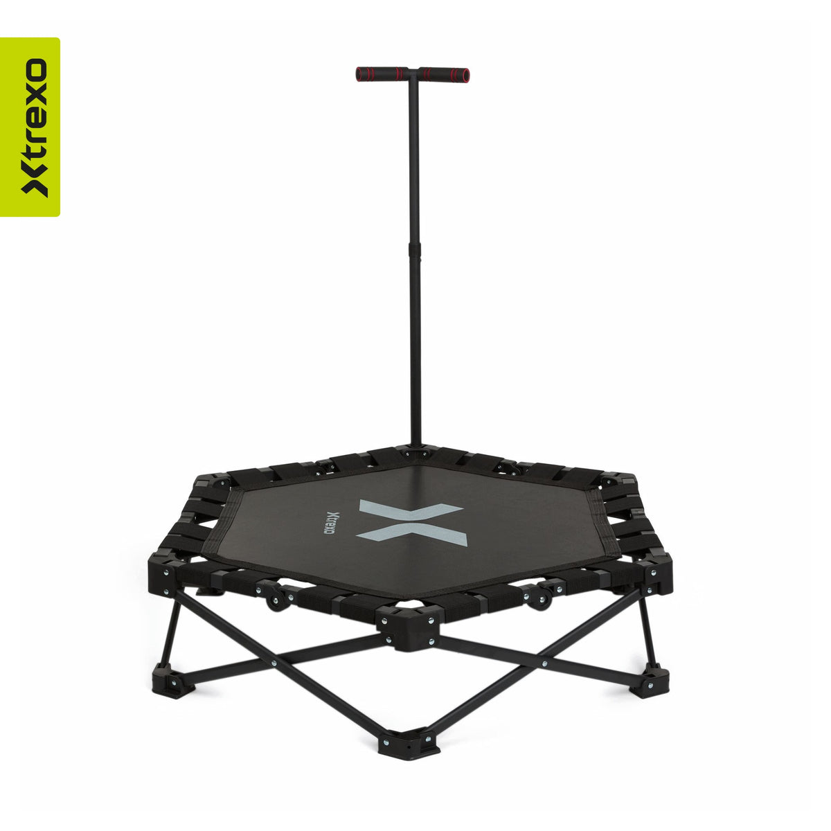 Trampoline XTREXO Hop&Side folding black WITH HANDLE ADJUSTABLE FOR EXERCISE Manufacturer code XTO-B5C024-BK