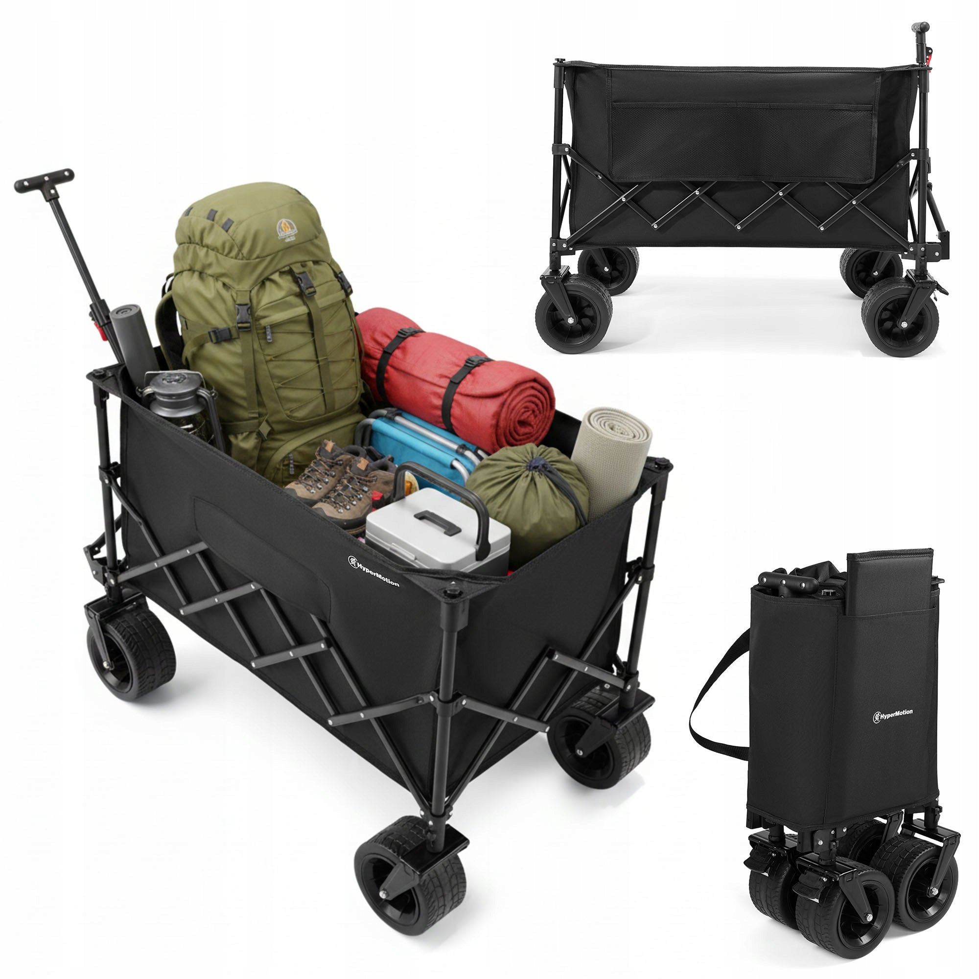 Transport Trolley Beach Tourist Folding Garden Trailer XL 200L