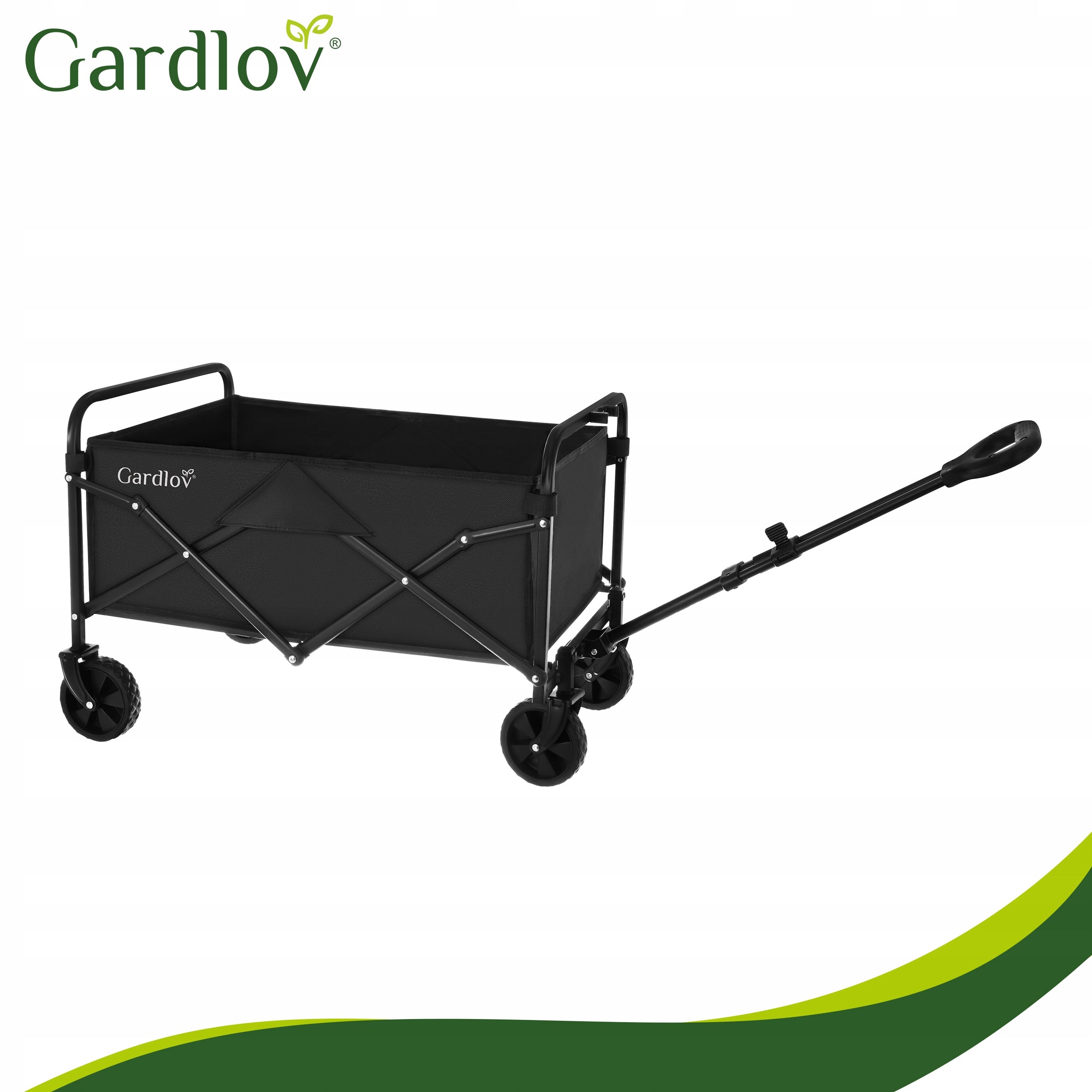 Transport Trolley Folding Garden 100kg 90L Lightweight Twisted on 4 Wheels Capacity 90 l