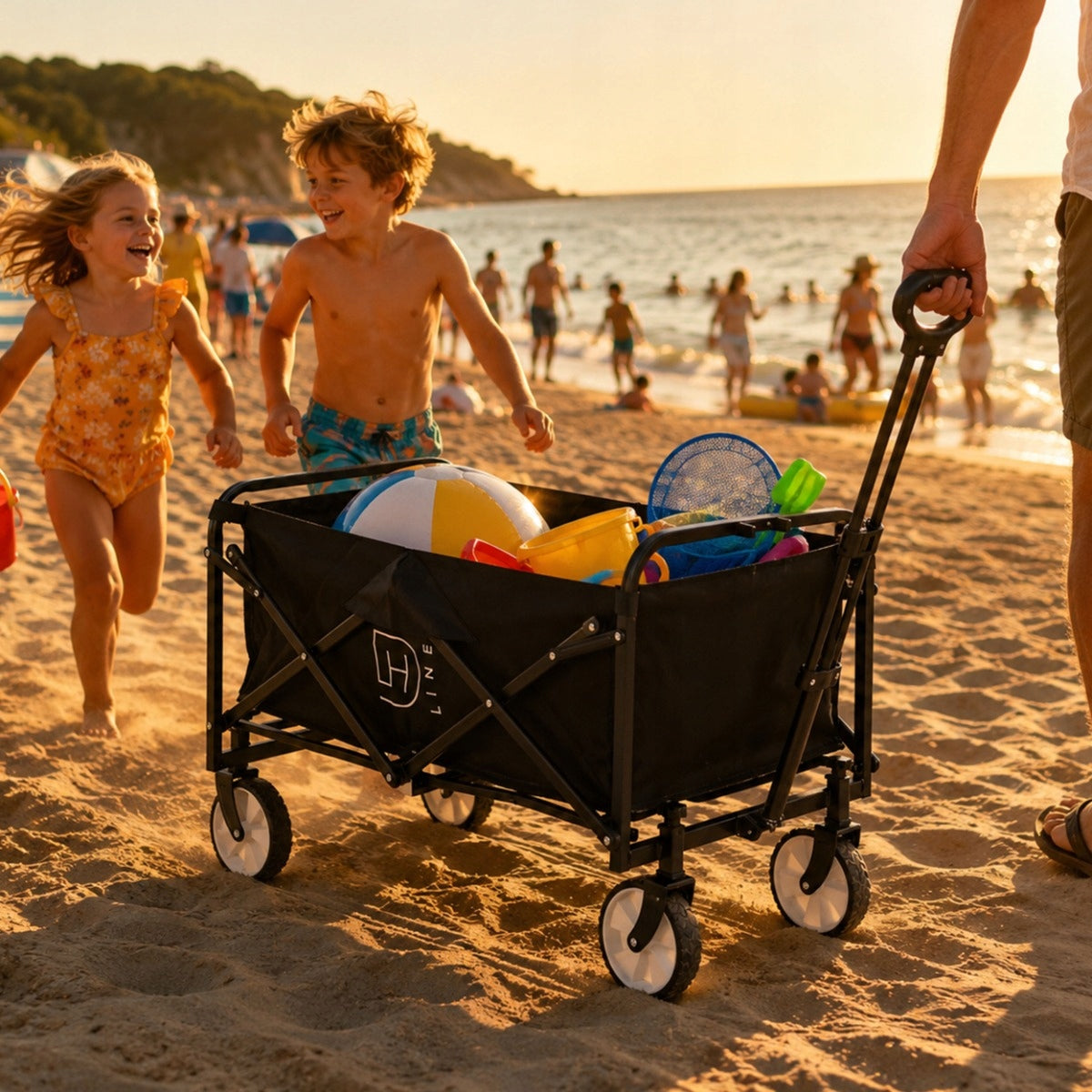 Transport Trolley Folding Garden Hiking Folding Wheels roomy 90L Brand no brand