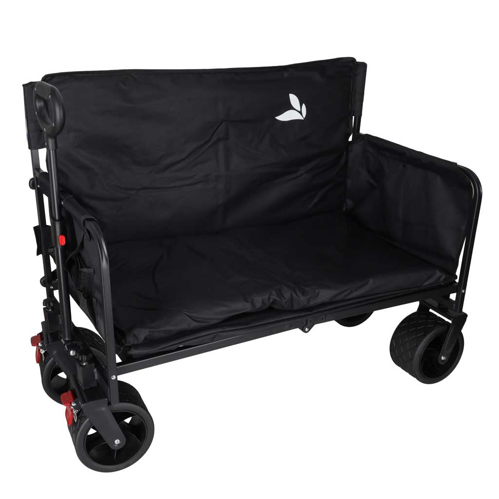 Transport trolley Folding LUARO Seat with Backrest Capacity 72 l