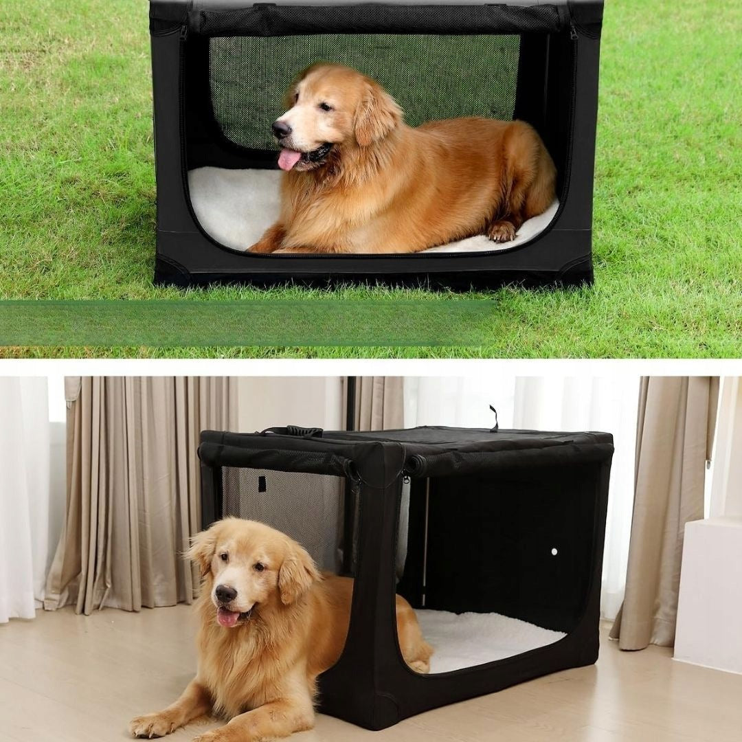 Transporter Large Cage Dog Travel Box Folding 76x54x54cm QV Manufacturer code B0DPSF19ML