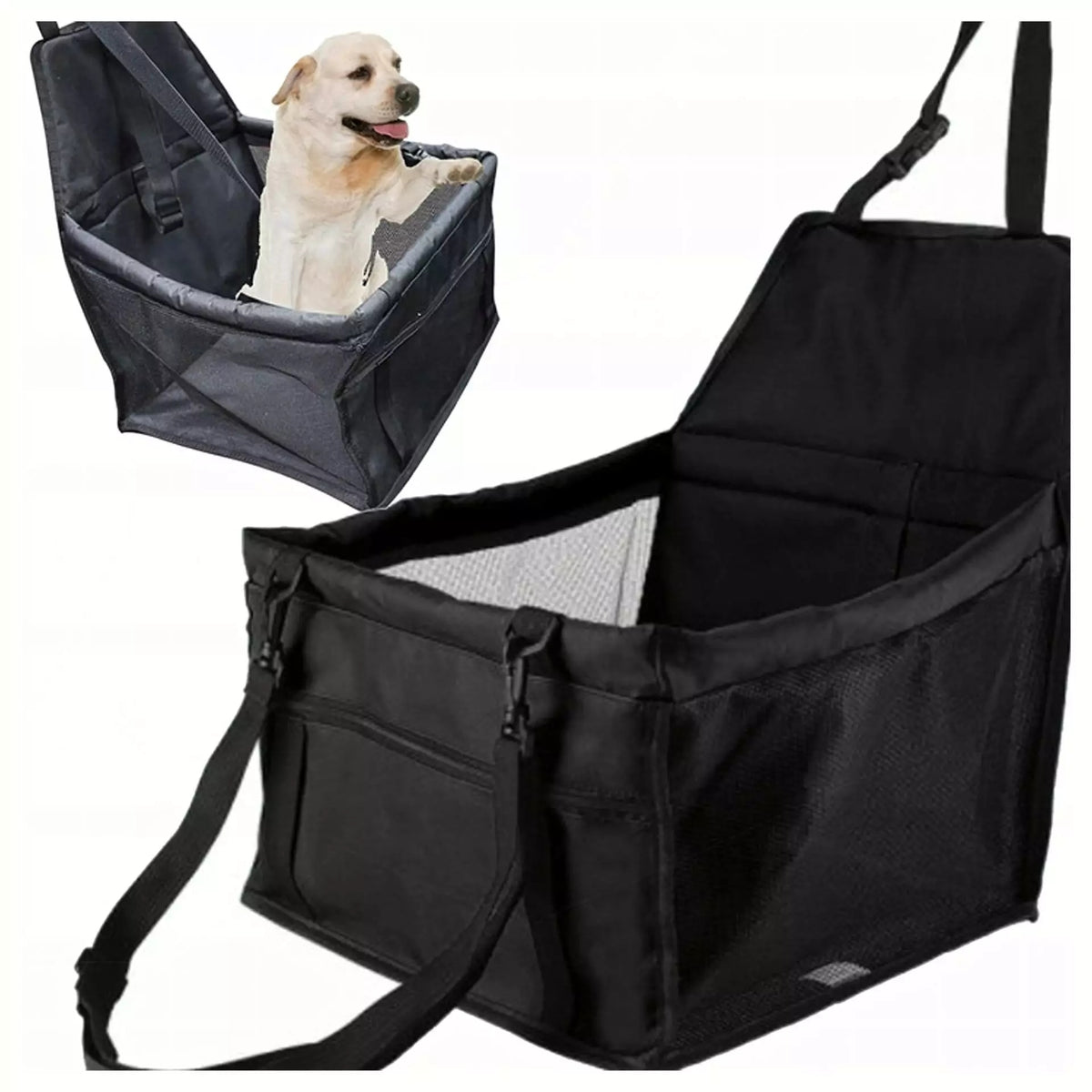 Transporter / car seat for dog, cat black 40 x 30 x 25 cm
