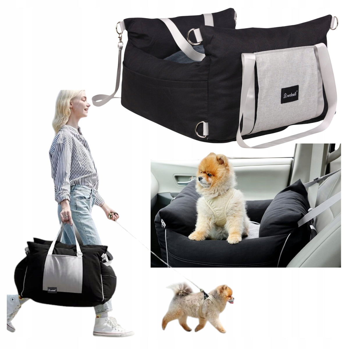 Transporter cat dog bag car seat bed 3in1 Packaging status original