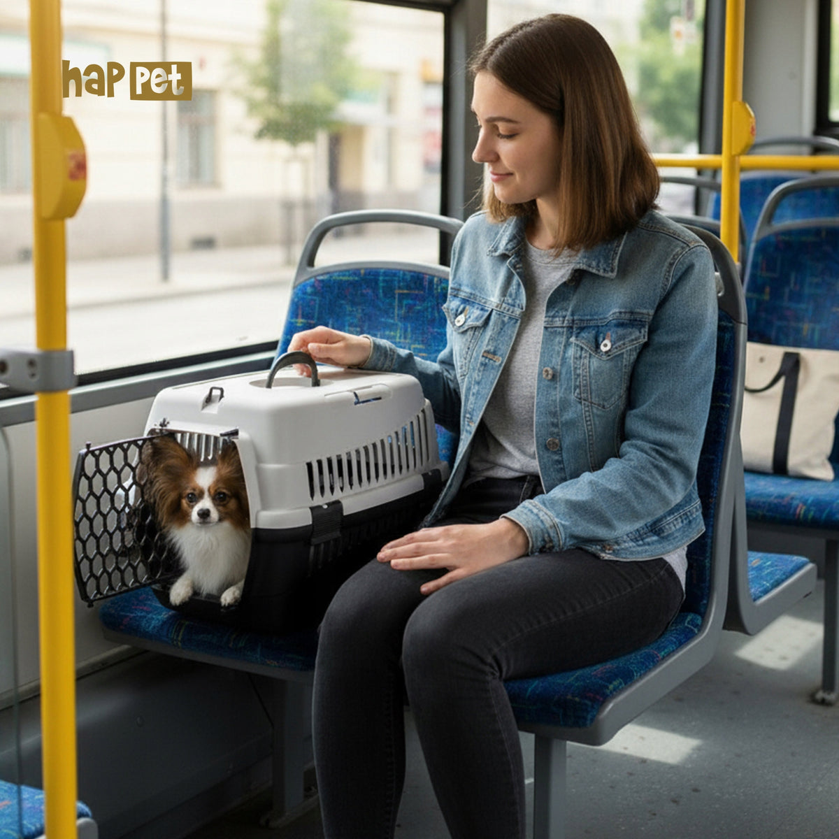 Transporter for Cat Dog 33x50x33 cm - Abba S Grey, For Car Manufacturer code T63S