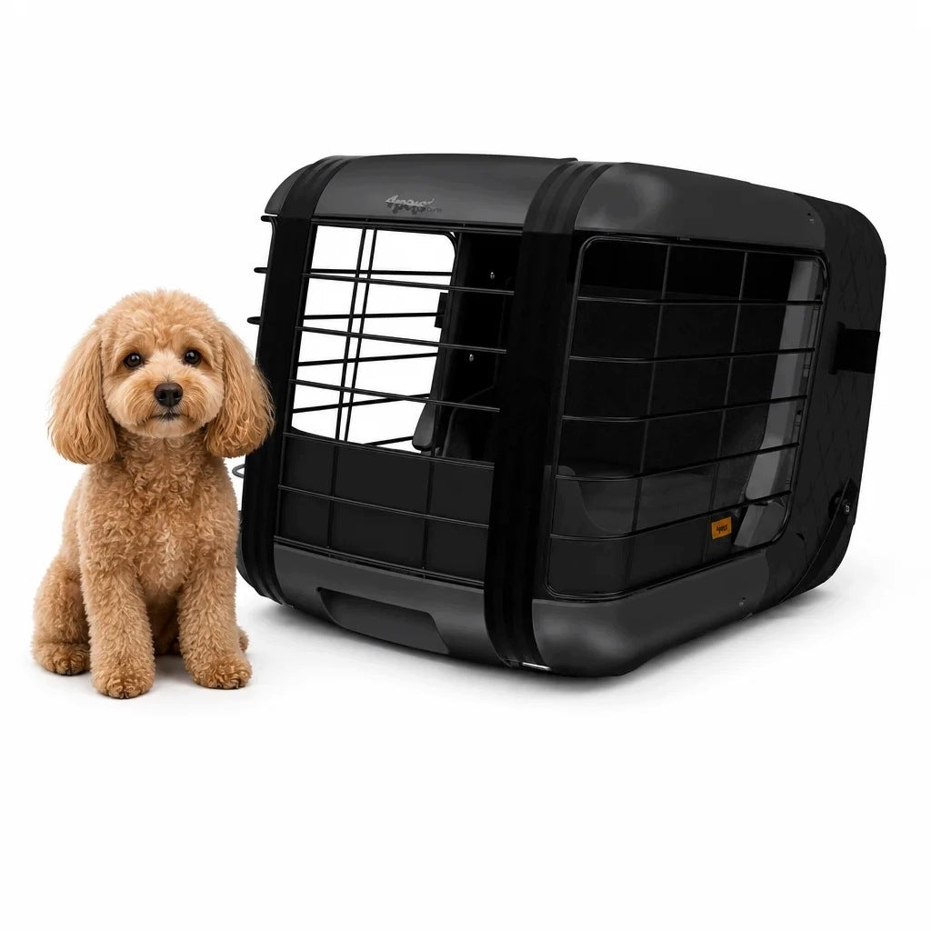 Transporter for cat dog car seat 4pets Caree Black up to 15 kg