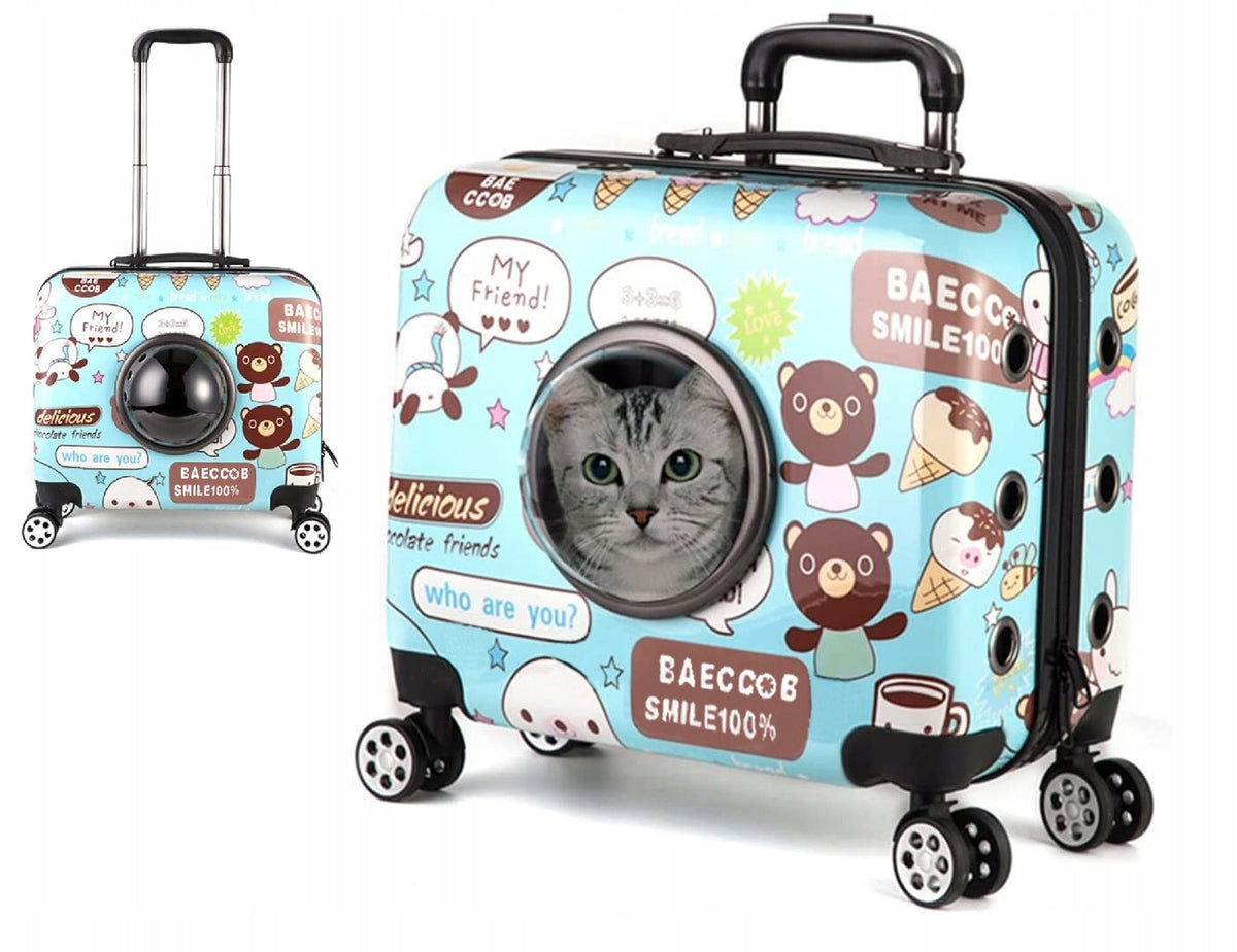 Transporter on wheels for cat / dog suitcase I208