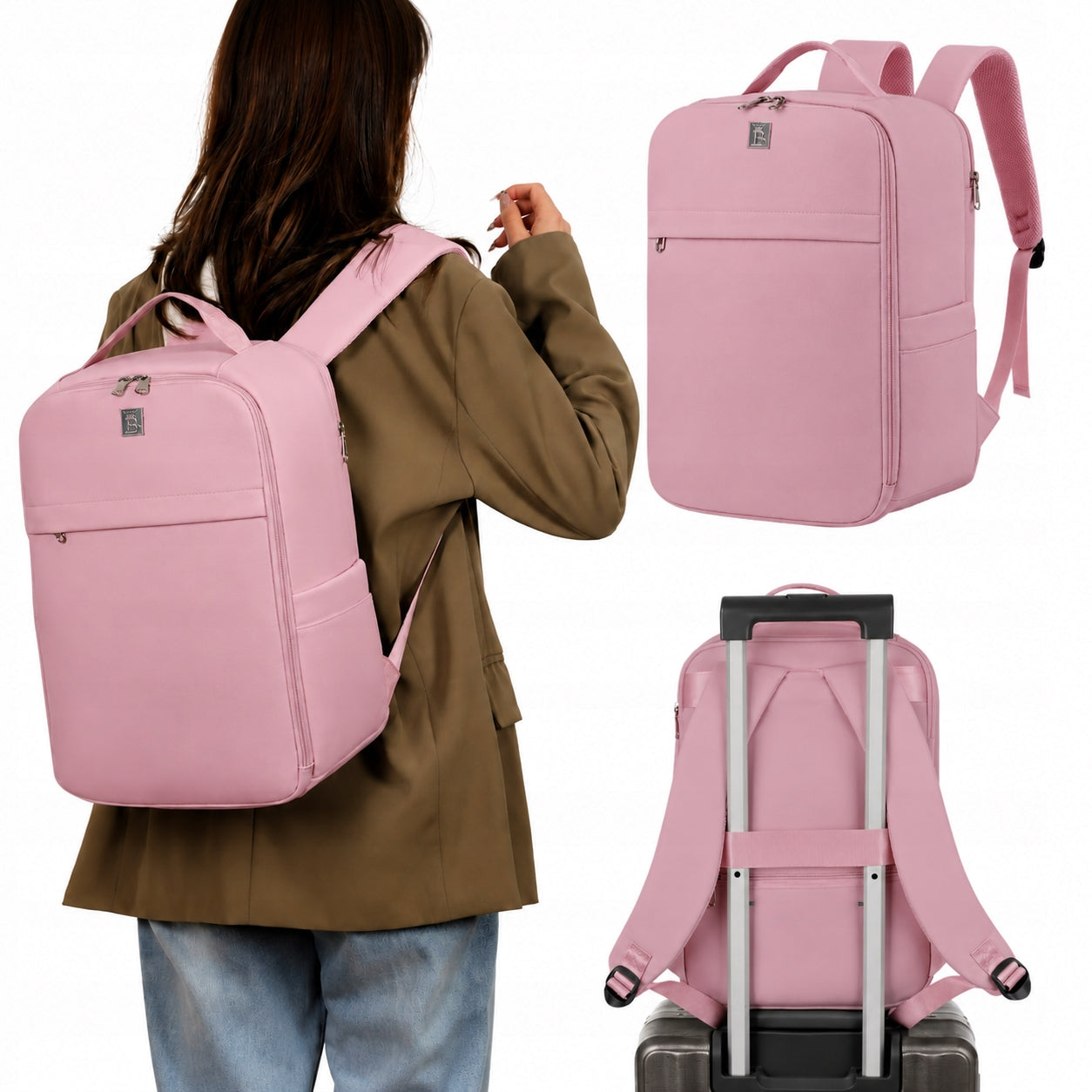Travel Airplane Backpack 40x26x20 STRONG RYANAIR Hand Luggage Cabin