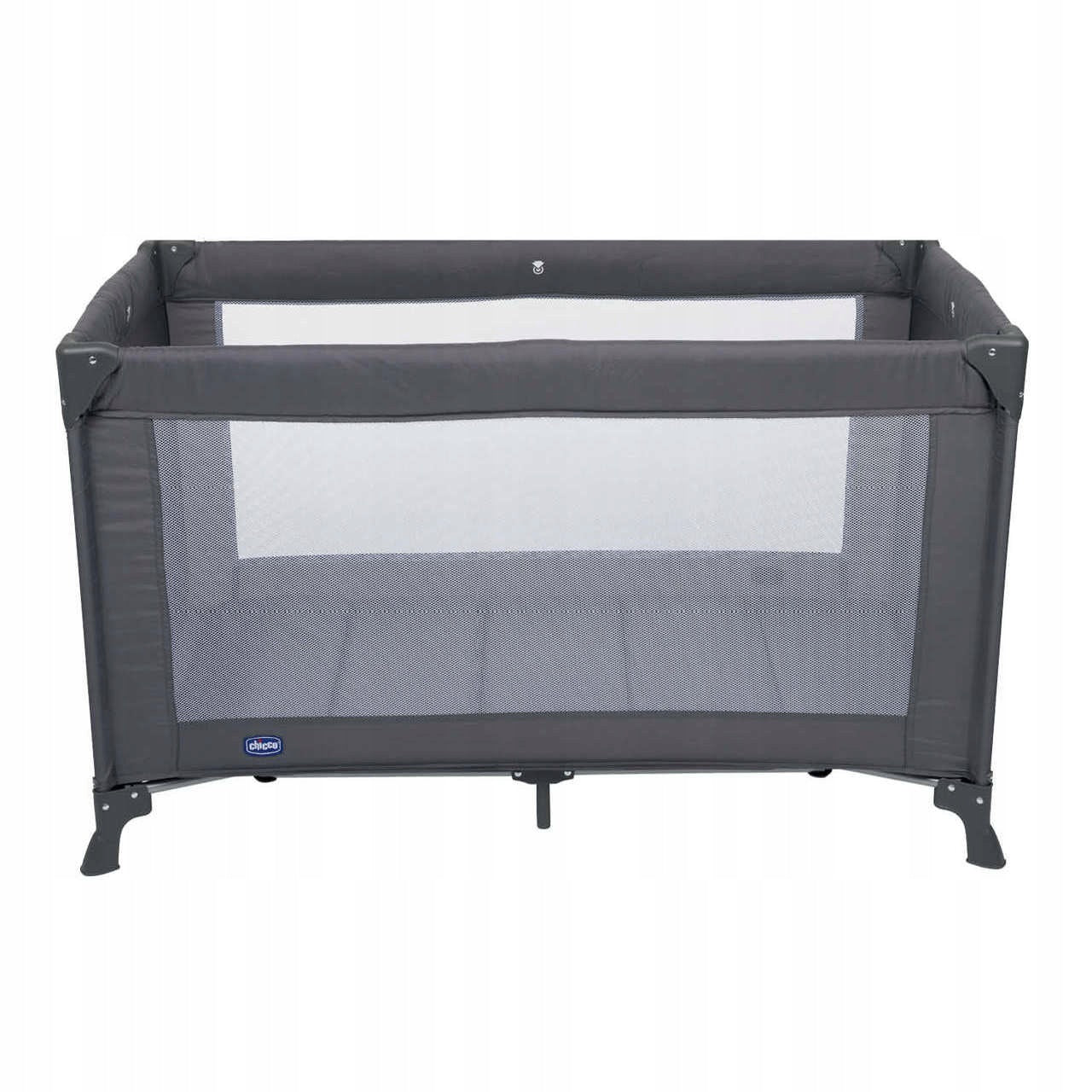 Travel Cot Playpen Chicco Good Night Dark Grey Mattress Mesh Packaging status original