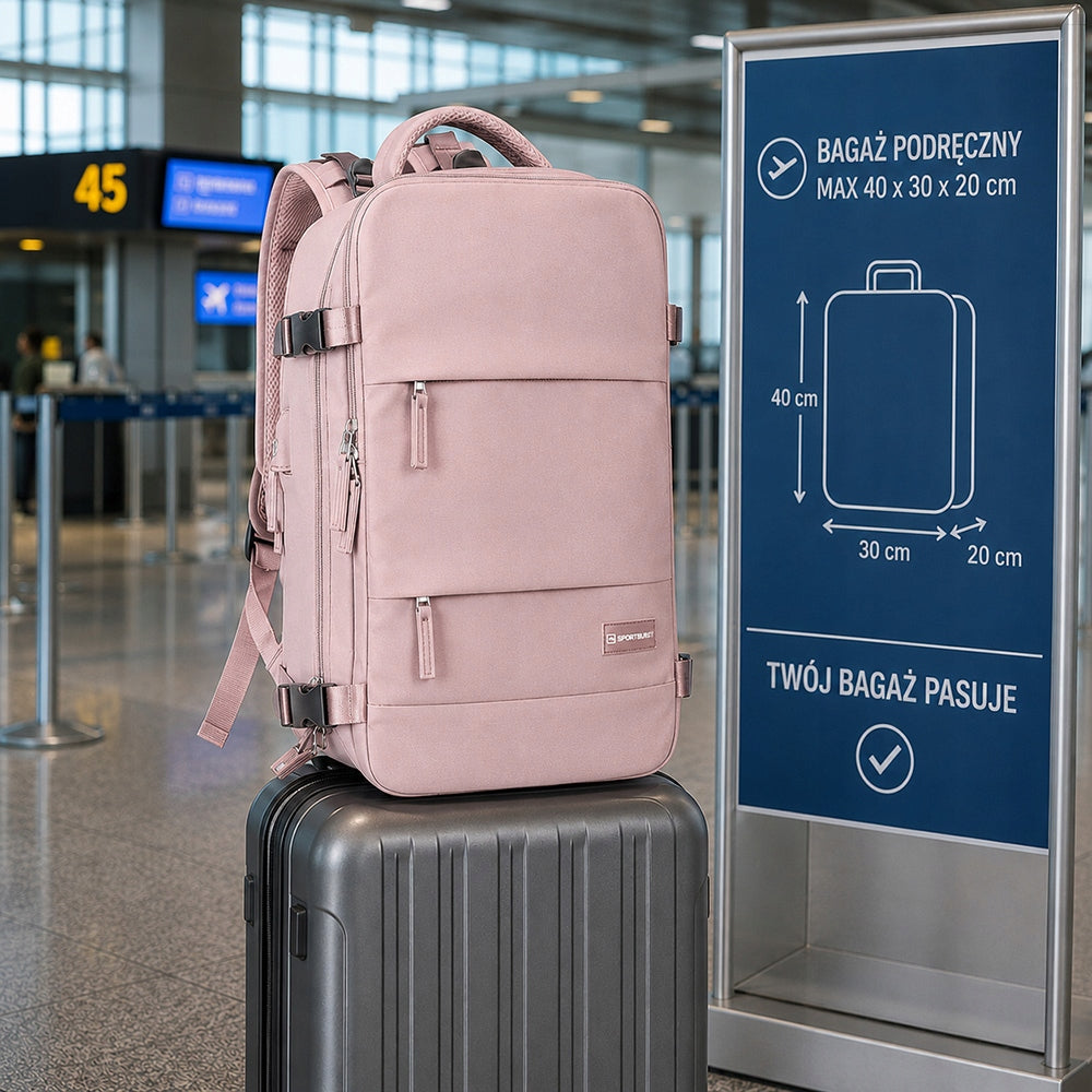 Travel backpack for airplane 40x25x20 USB HAND LUGGAGE RYANAIR WIZZAIR Brand SPORT BLAST