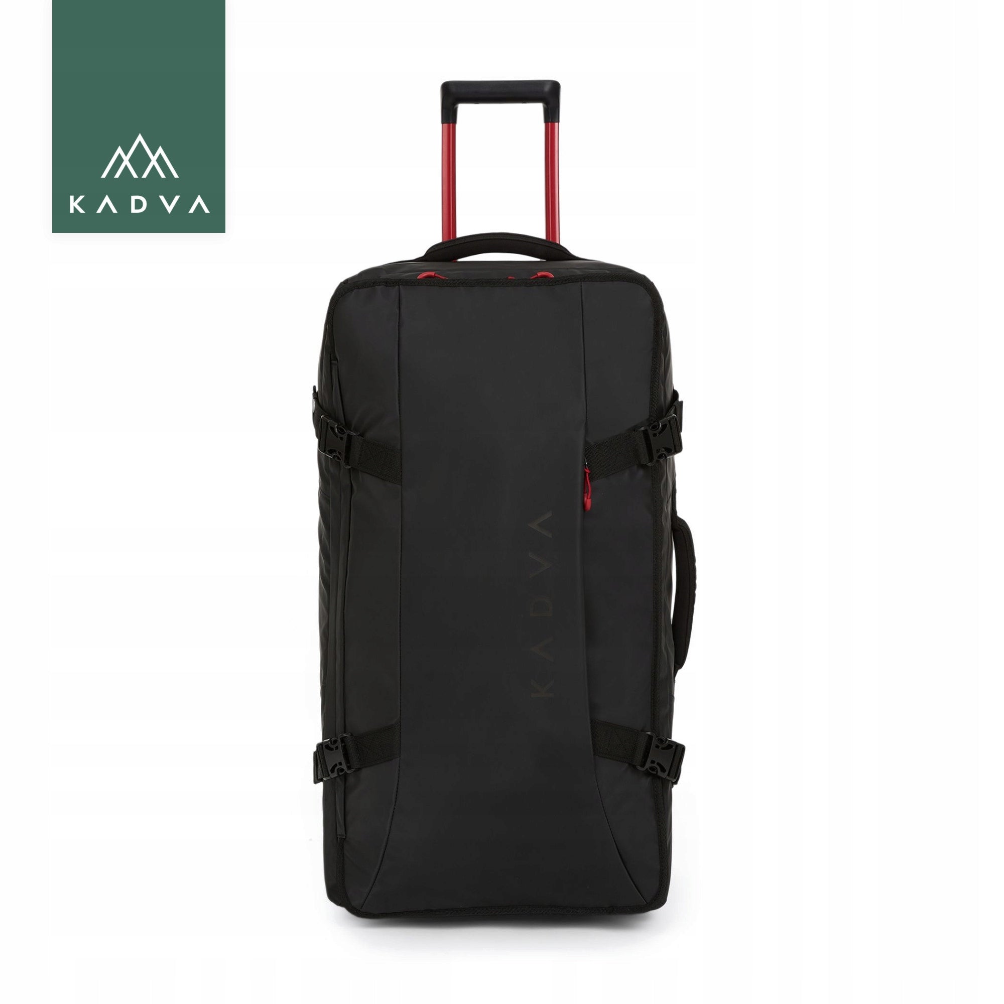 Travel case large KADVA Mons 100 l black LUGGAGE LARGE ON WHEELS SOFT Packaging status original