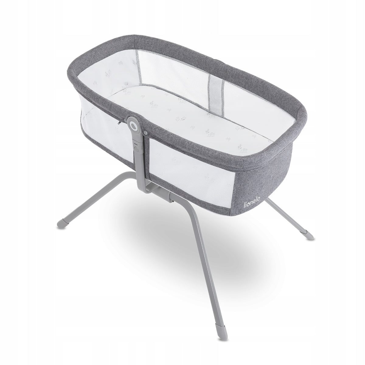 Travel cot 3in1 cot couch rocker children LIONELO MALIN Manufacturer code LO-MALIN GREY CONCRETE