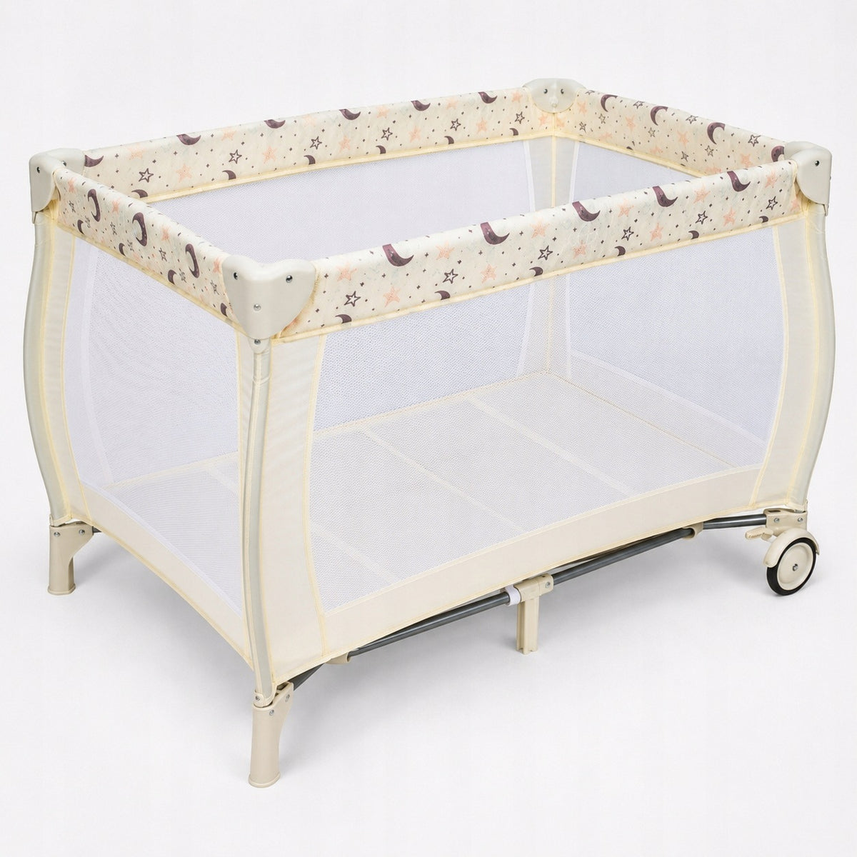 Travel cot 3in1 with changing table playpen wheels beige Costway Manufacturer code BE10029GN
