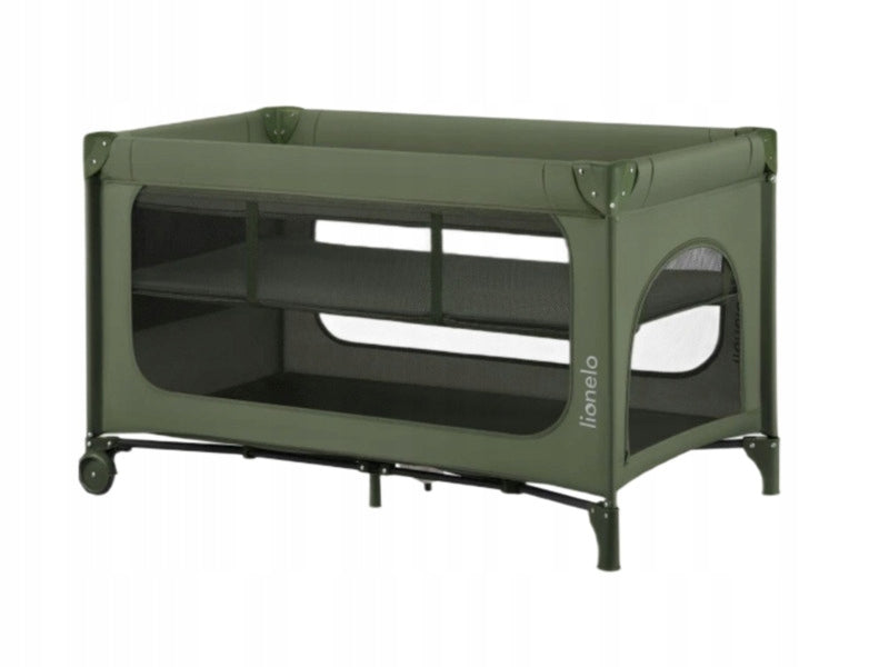 Travel cot LIONELO Jasmin Easy Fold Olive
