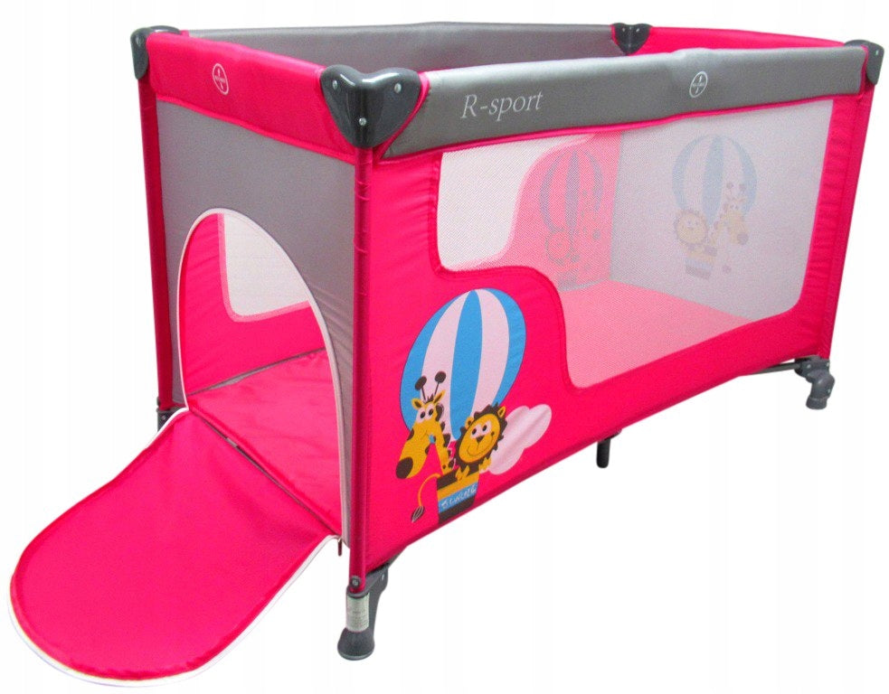 Travel cot R-sport 65 x 125 cm pink