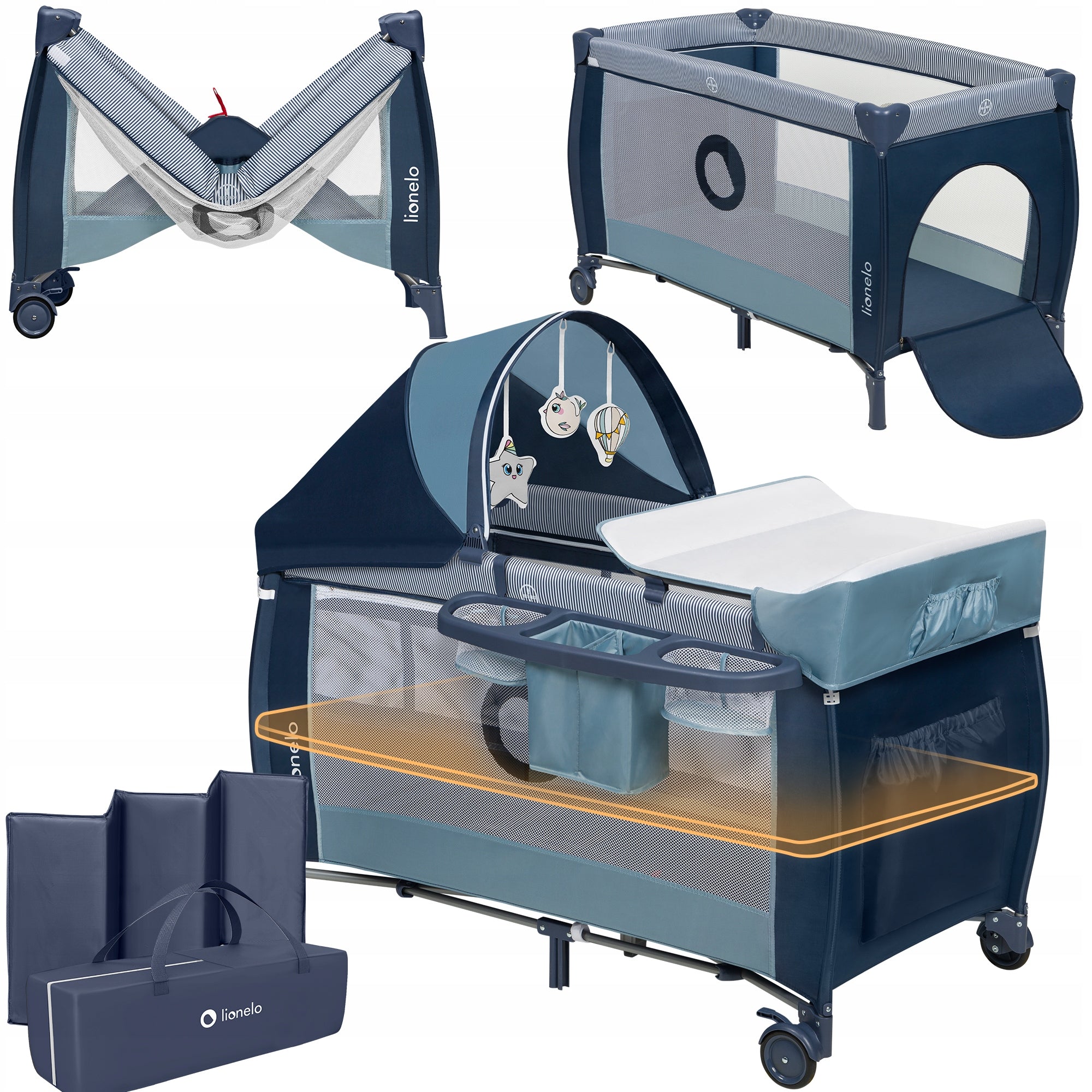 Travel cot TWO-LEVEL playpen ACCESSORY SET Lionelo SVEN Plus
