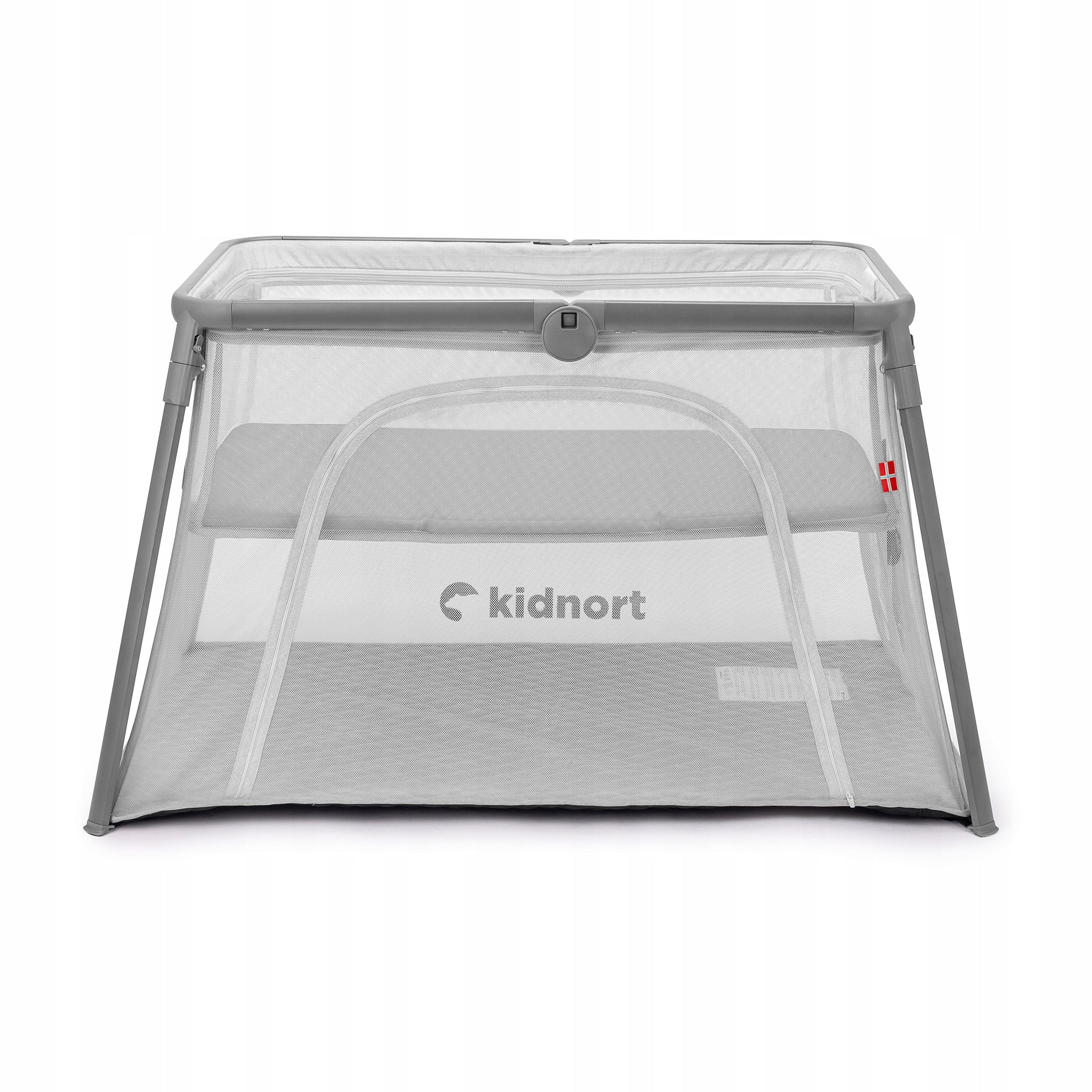 Travel cot and playpen 2in1 folding, portable, mattress Bleke grey Medical device no