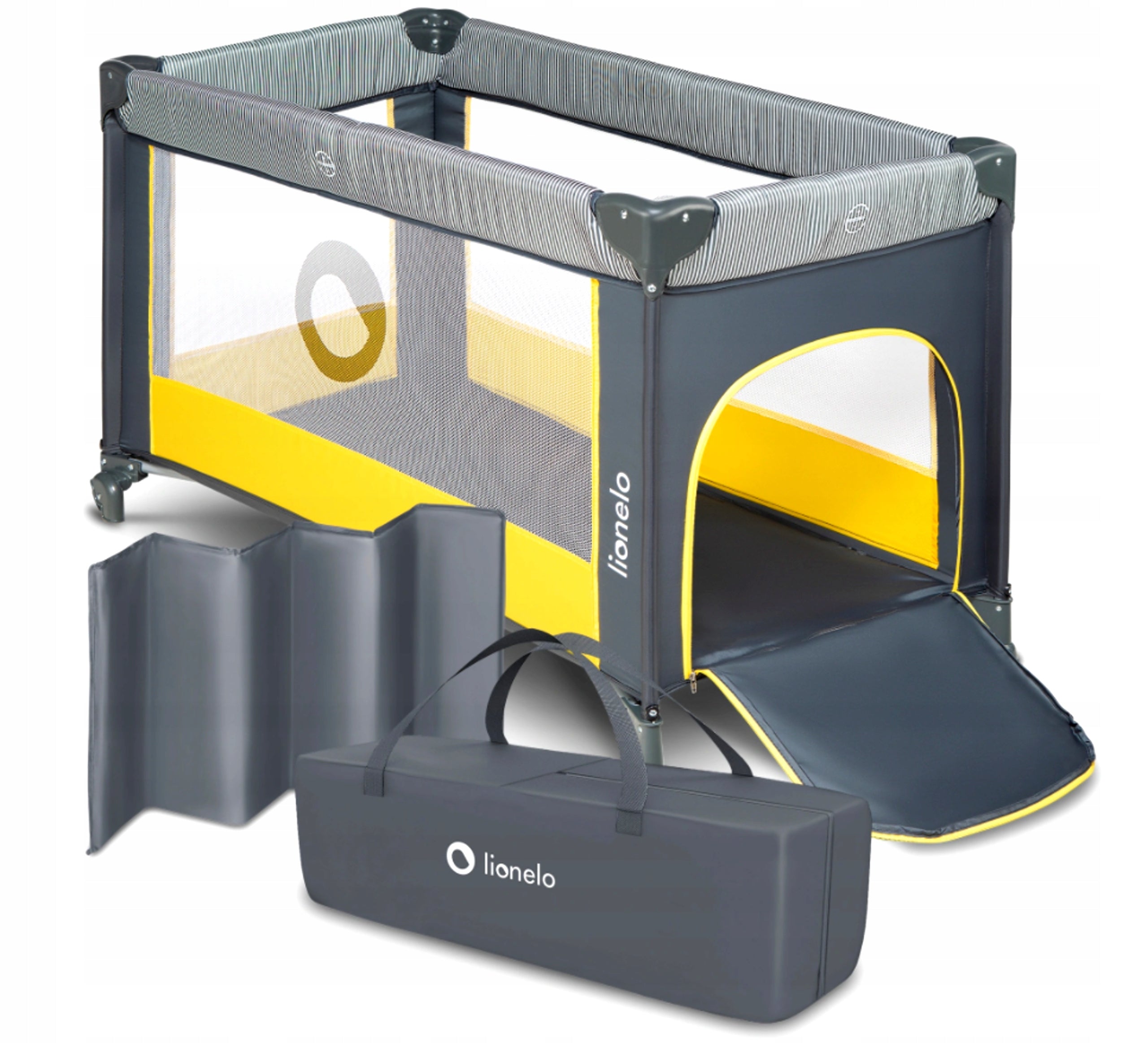 Travel cot playpen folding COMFORTABLE MATTRESS +BAG Lionelo Stefi