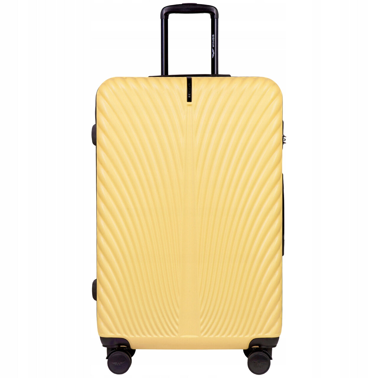 Travel luggage Large suitcase WINGS YELLOW ABS+ 4 wheels combination lock Hard Manufacturer code SN120-L-I.CREAM