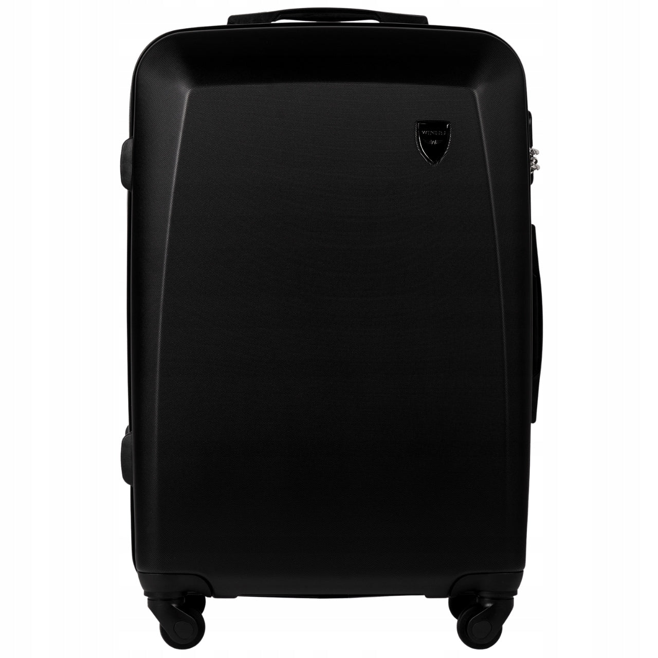 Travel luggage XL MEDIUM hard suitcase CAPACIOUS on 4 wheels with ABS WINGS Manufacturer code 0125-M-BLACK