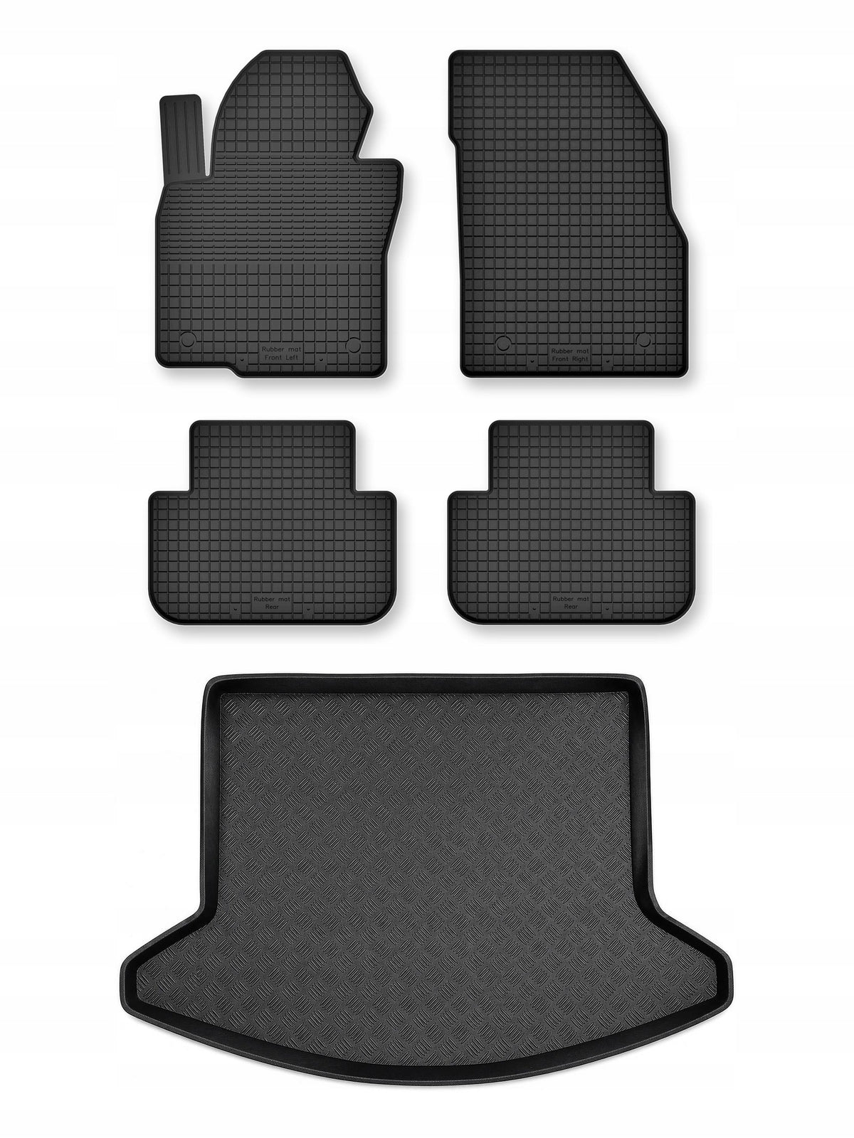 Tray mats + trunk mat for: Mazda CX-5 II 2017- SUV 5 el.