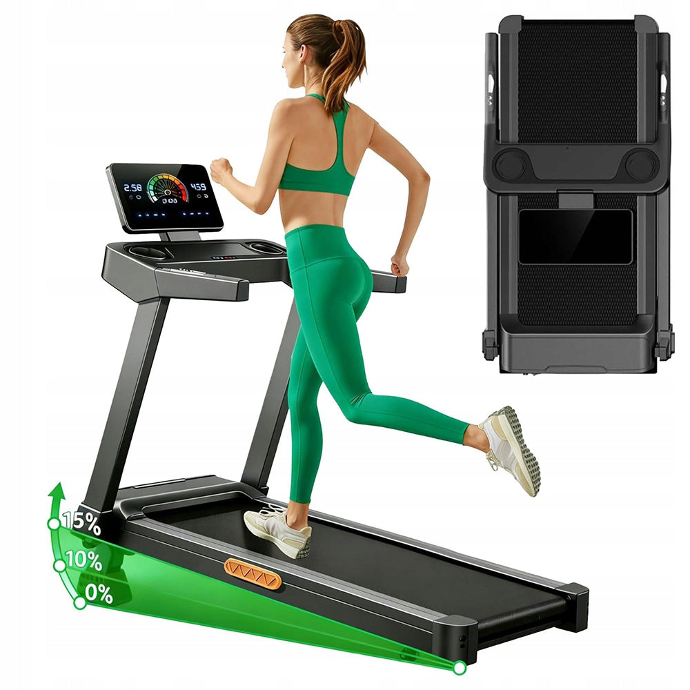 Treadmill, 3.5HP, 14 km/h, 15% Incline, 180 kg Capacity, LED