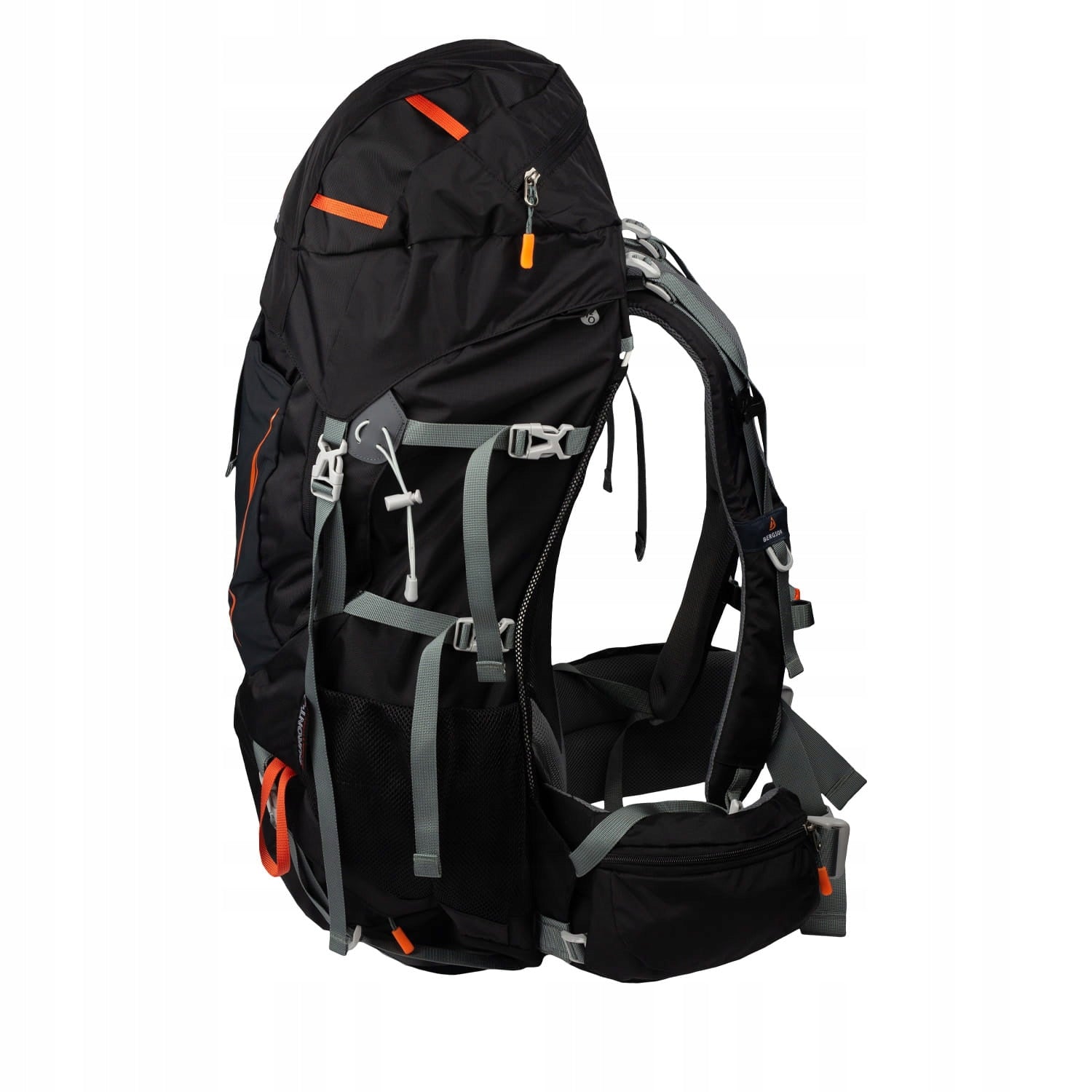 Trekking backpack BERGSON MATTERHORN 60L Black mountain hiking H2O large Manufacturer code MATTERHORN60