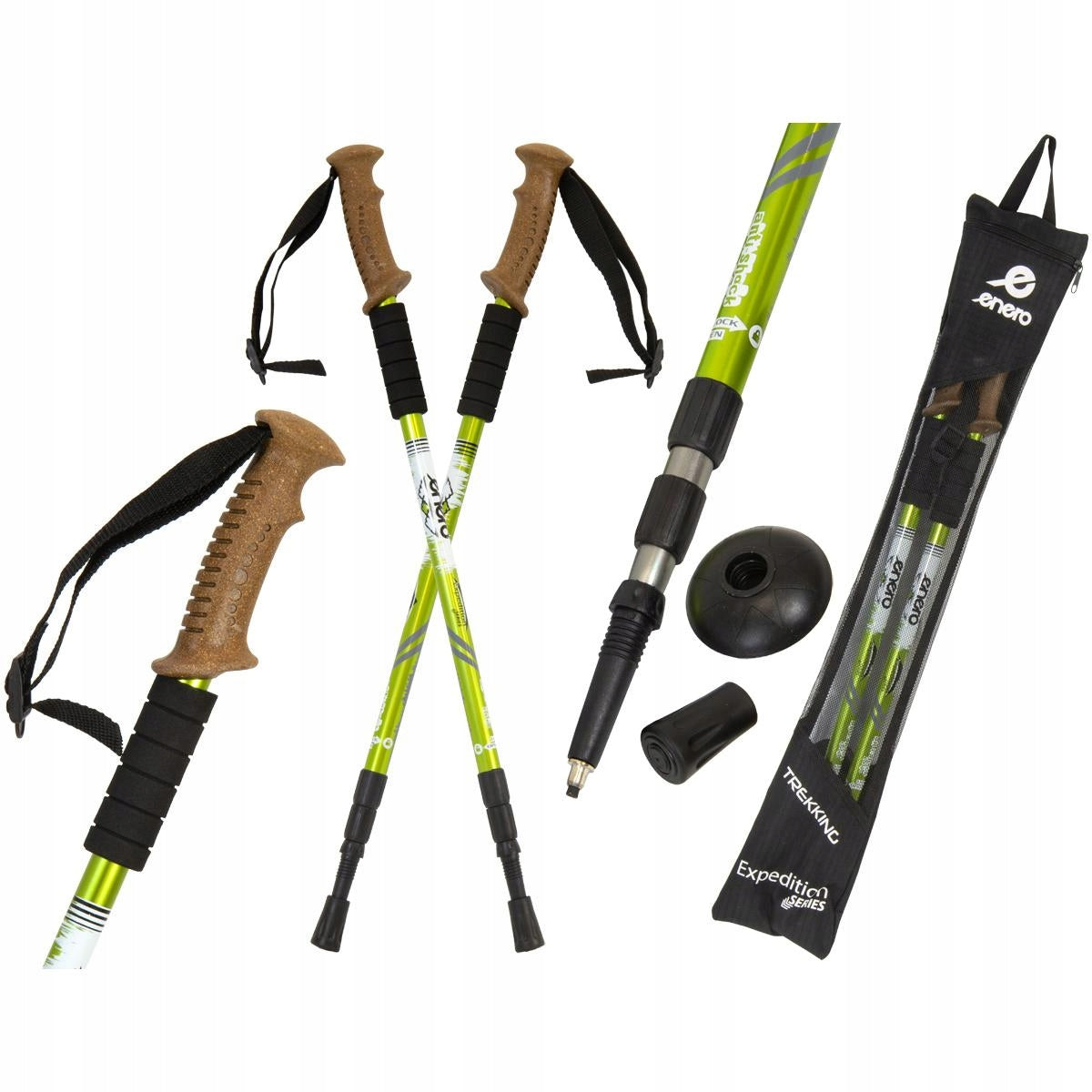 Trekking poles ANTI-SHOCK walk with poles overlay plates cover Brand Enero