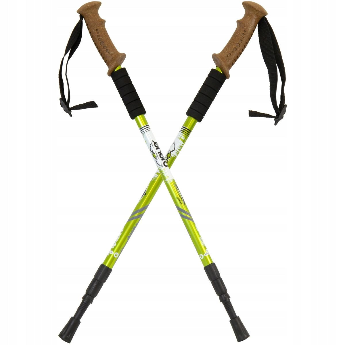 Trekking poles ANTI-SHOCK walk with poles overlay plates cover Color multicolor