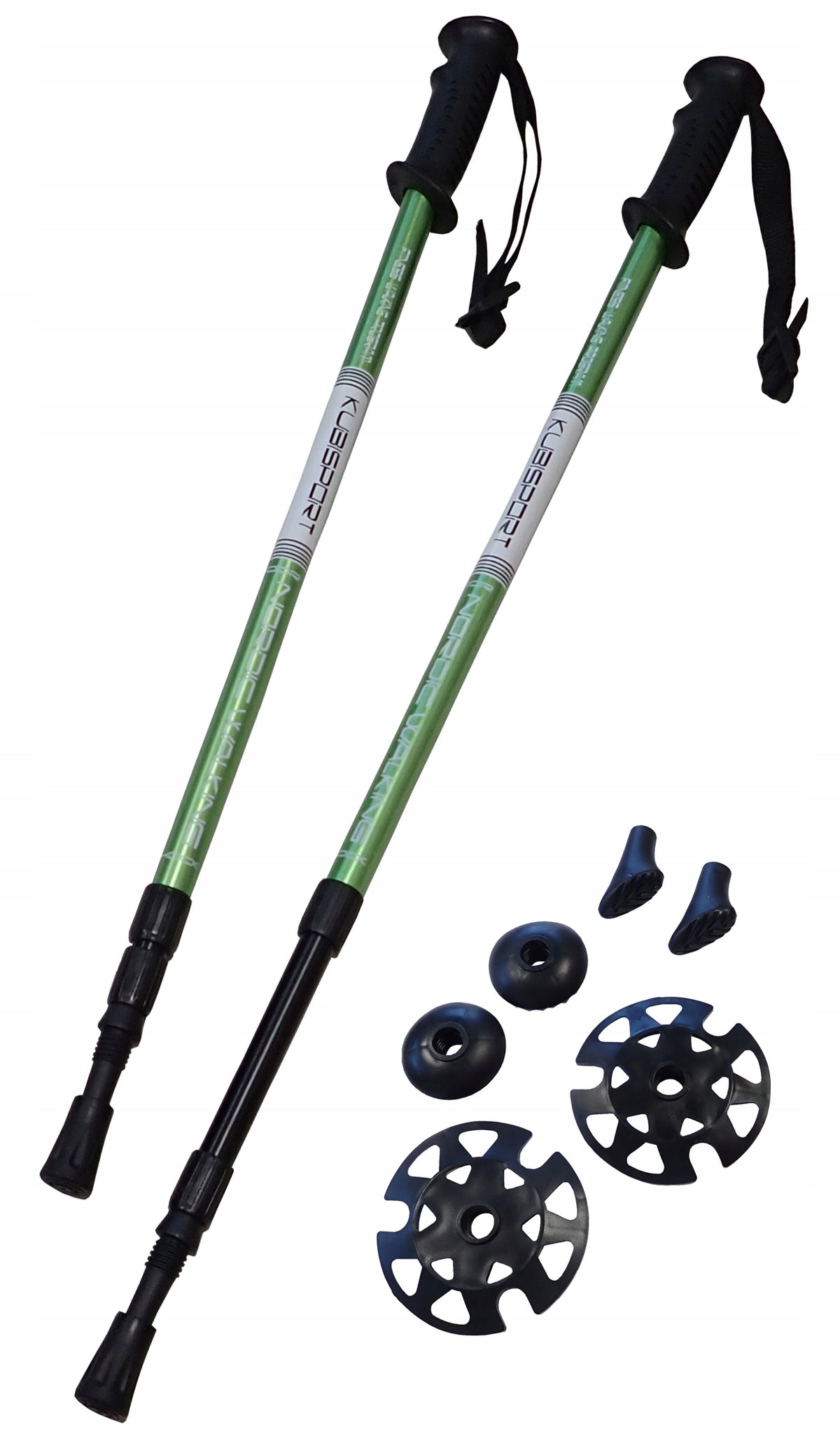 Trekking poles for Nordic Walking Folding Adjustable KUBISPORT 65-135 cm
