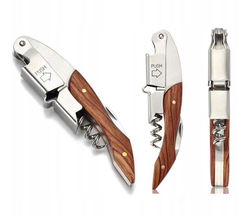 Tribune Elegant Wine Opener Corkscrew Bartending Exotic Wood