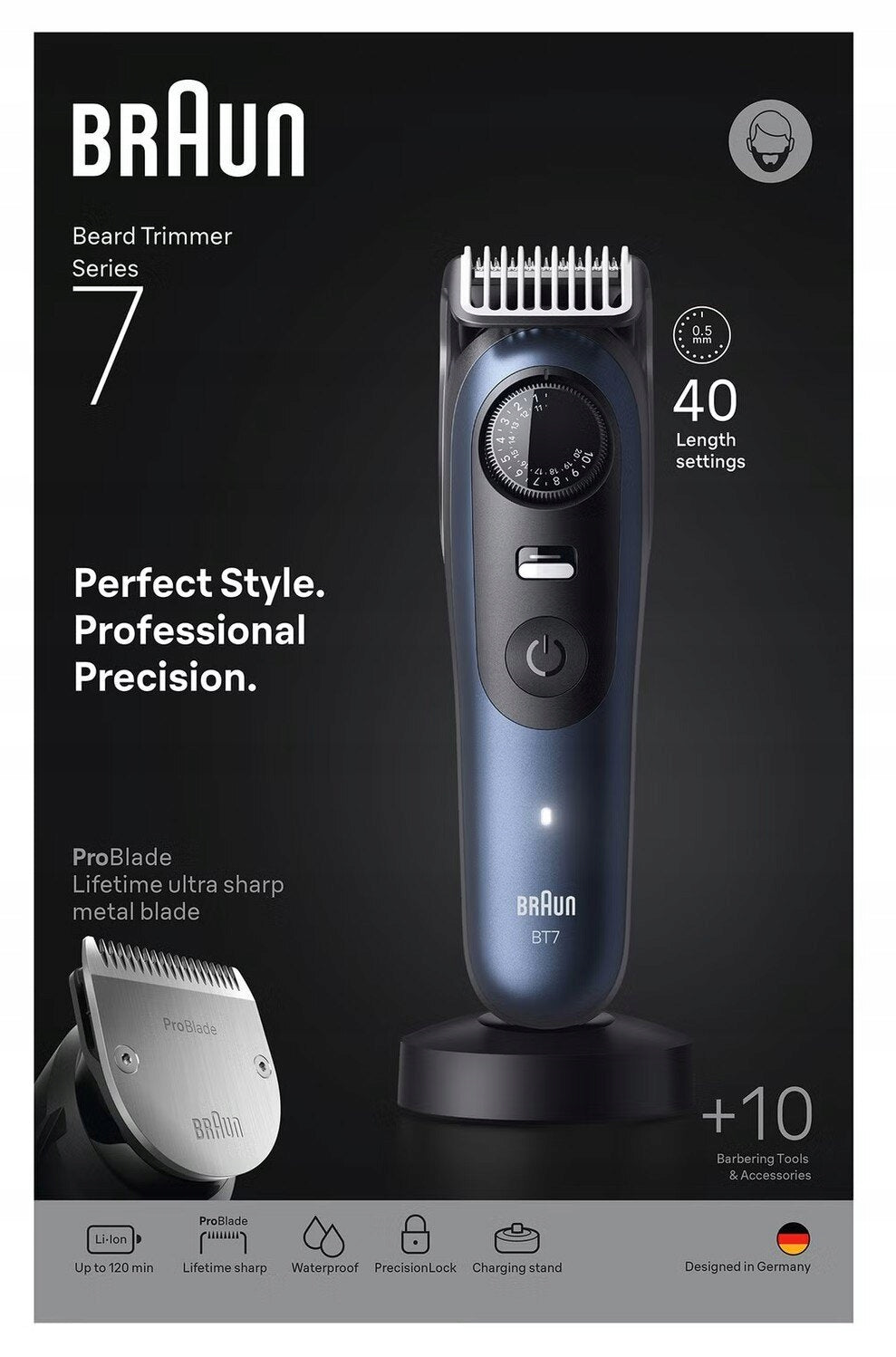 Trimmer BRAUN Series 7 BT7540 Washable yes