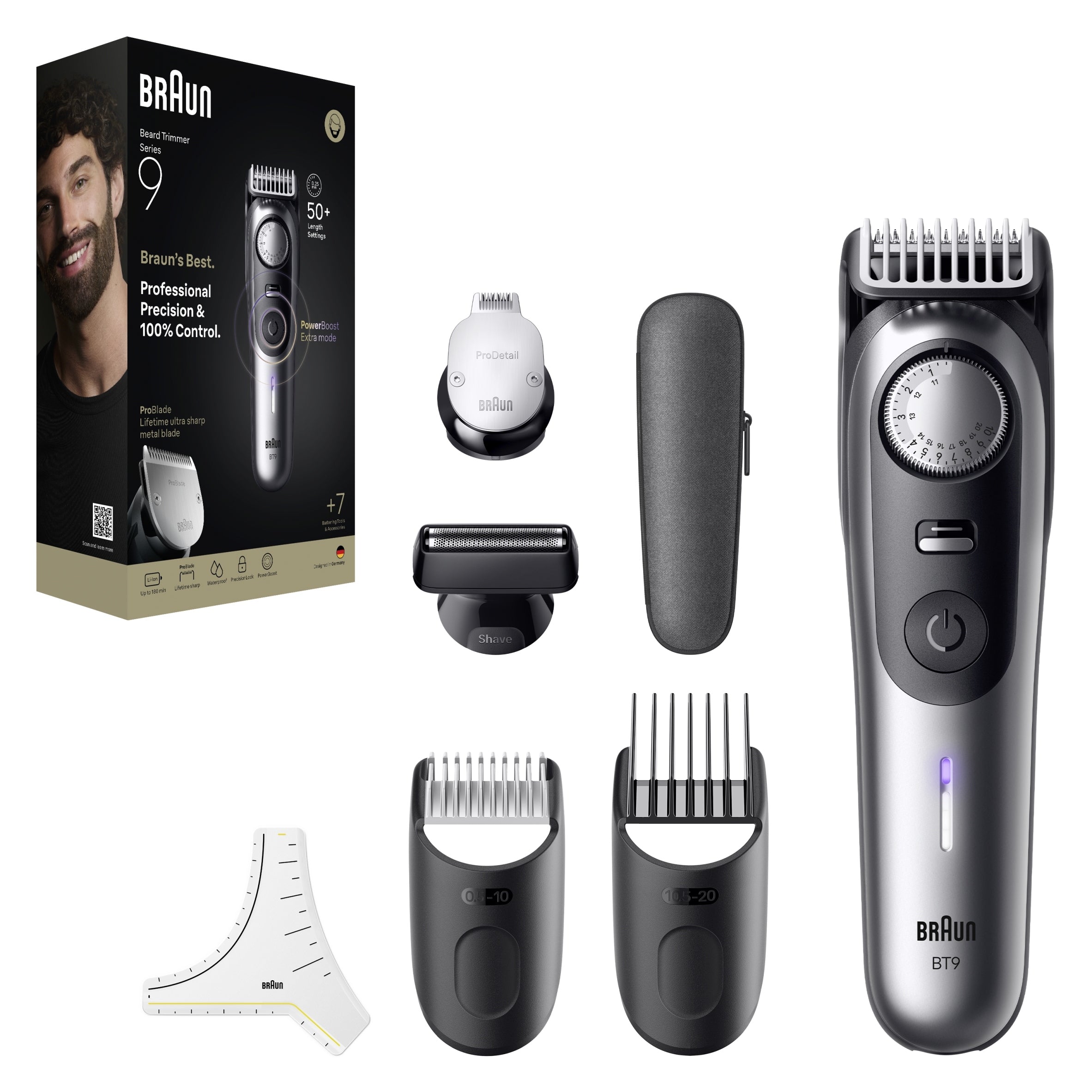 Trimmer Braun Series 9 BT9520 silver Manufacturer code Type 5808