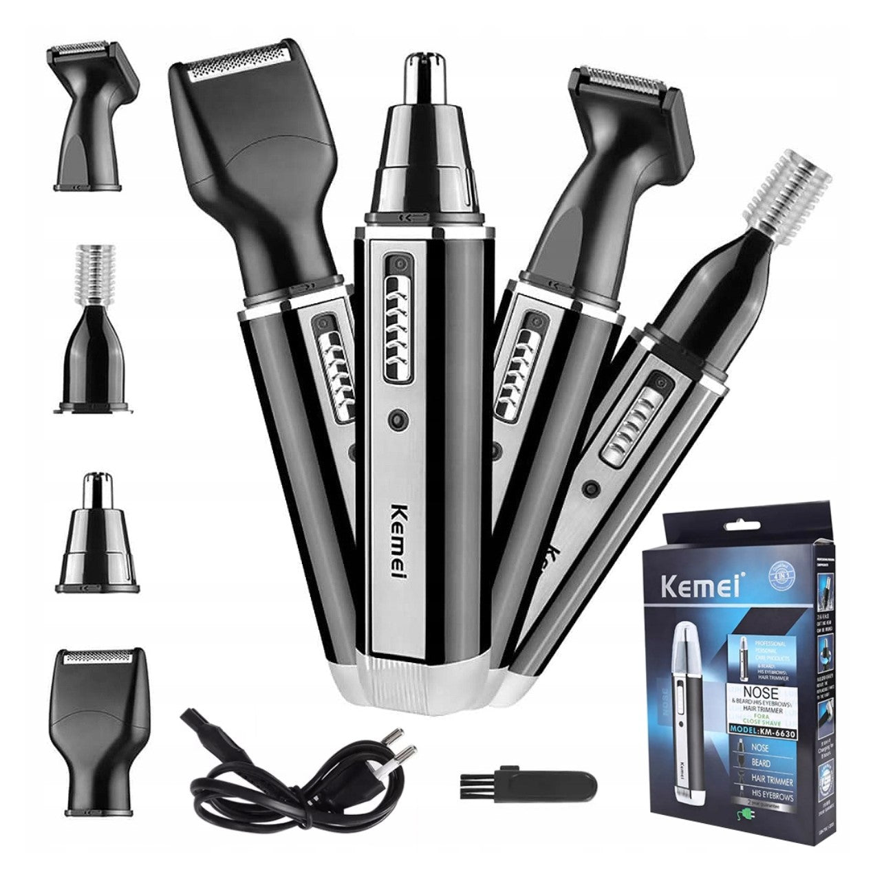 Trimmer SHAVER Kemei 4in1 Eyebrow Nose Clipper MULTIFUNCTIONAL Packaging status original