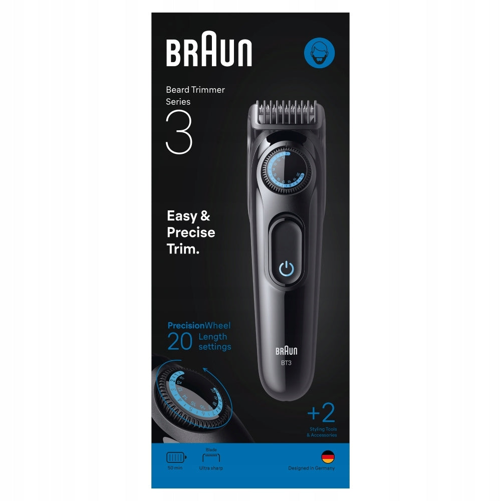 Trimmer for facial hair Braun Series 3 BT3500 +2 styling devices Brand Braun
