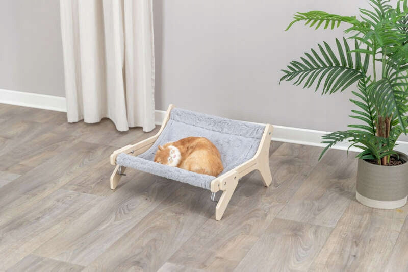 Trixie Cat hammock wood/plush 47x24x38cm freestanding Length 47 cm
