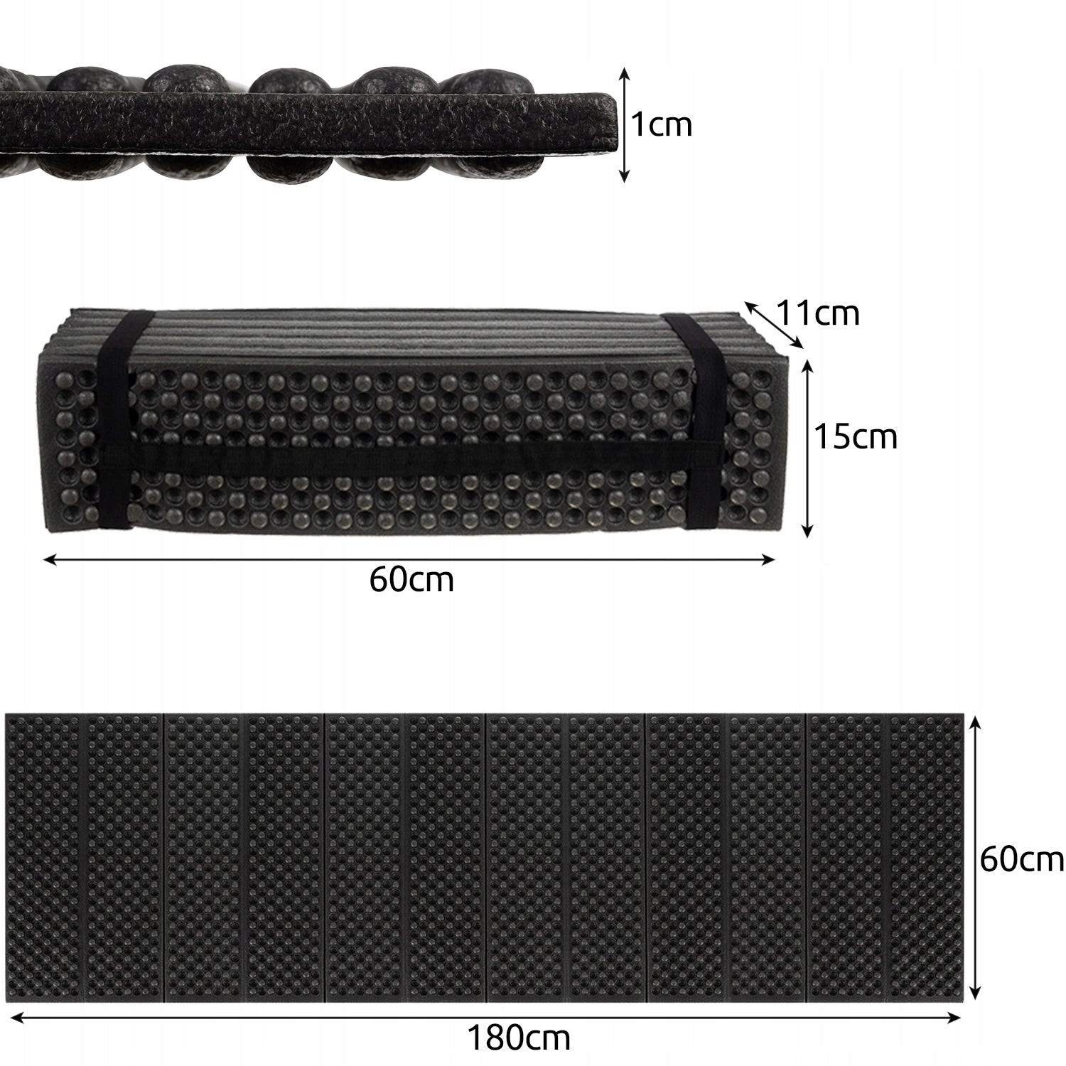 Trizand Folding mat 180x60x1cm Foam MAT FOLDING EDC Camping Packaging status original