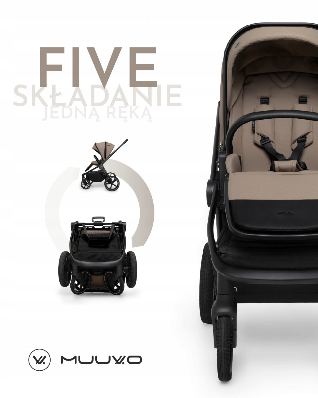 Trolley 2in1 Muuvo FIVE Mocha Brand Muuvo