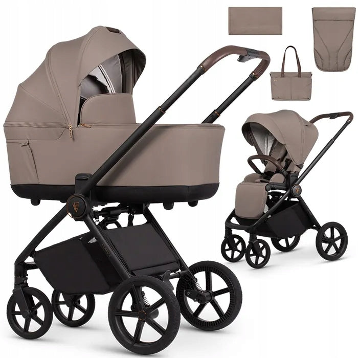 Trolley 2in1 Venicci Claro 2 - Almond + Car Seat Adapter and Cup Holder
