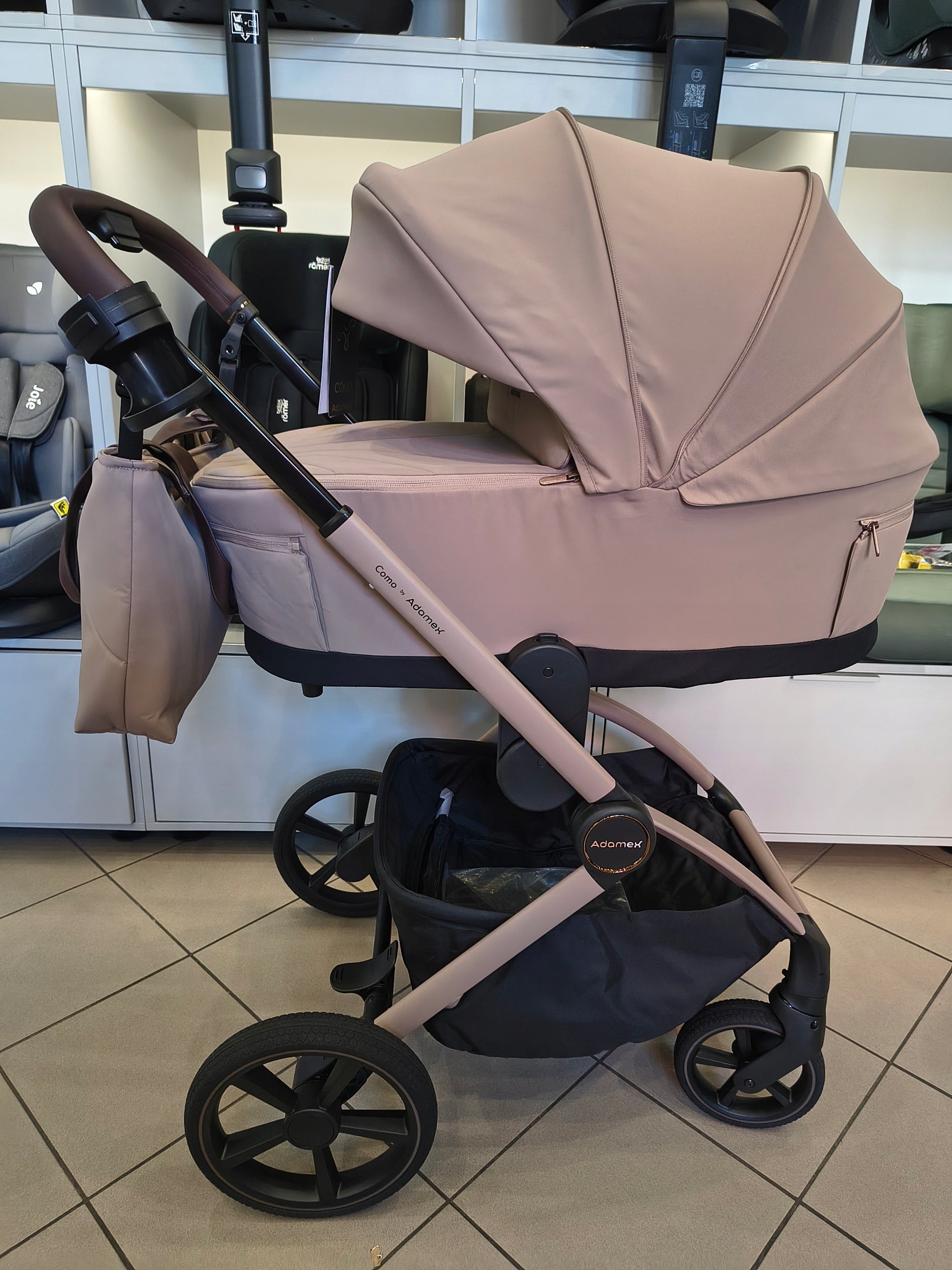 Trolley 2in1 front rear ADAMEX COMO NATURE LATTE folding gondola Manufacturer code Como Natura Latte